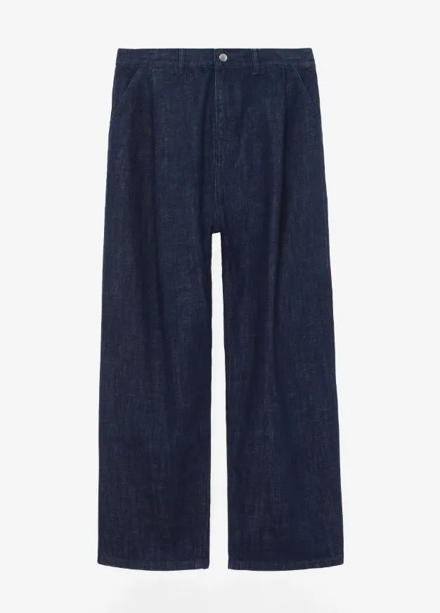 2-Piece Distressed Denim Set (Pullover & Pants) in Maritime / MEDIUM (or slim Large)