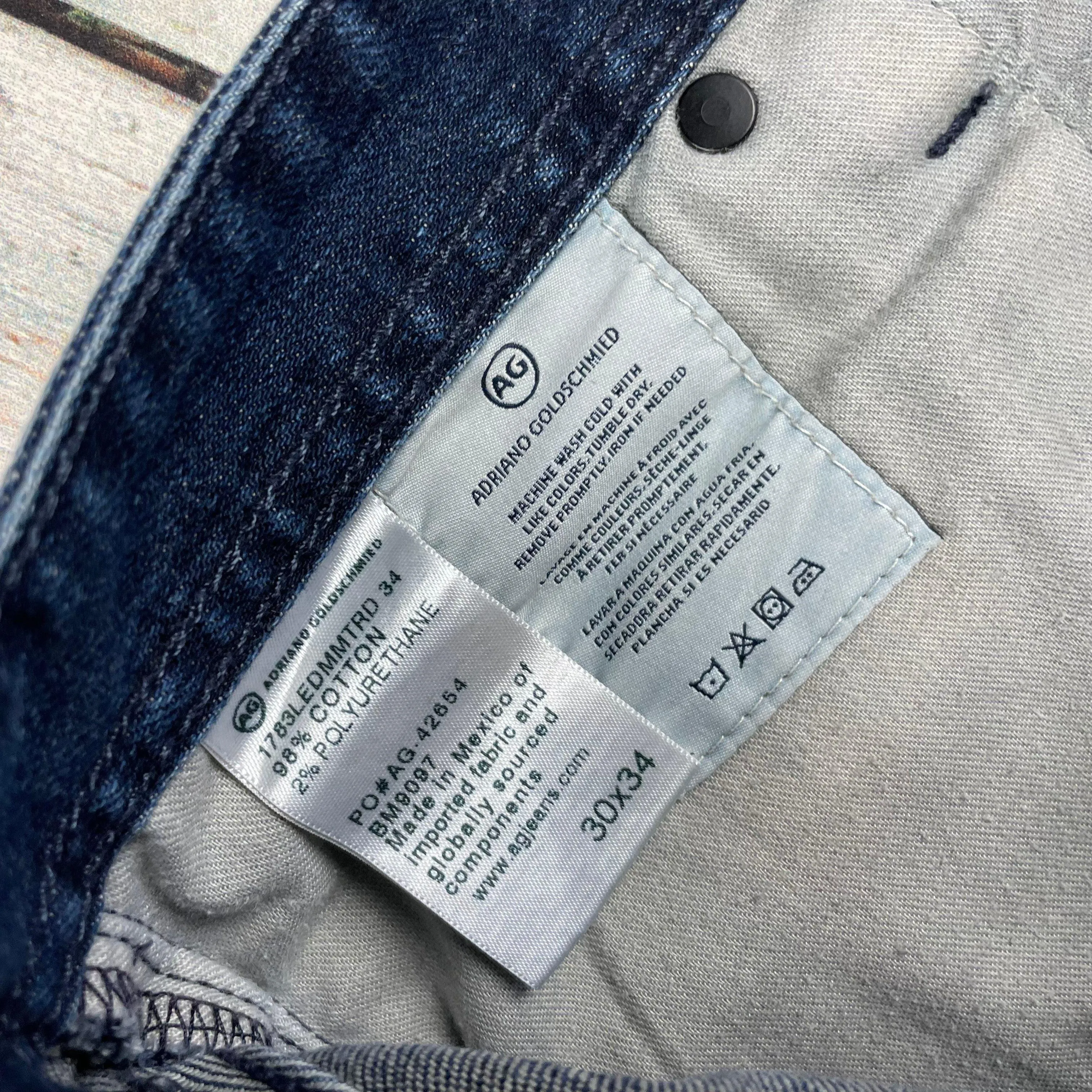 AG Adriano Goldschmied 'The Tellis' Modern Slim Denim Jeans- Size 30"