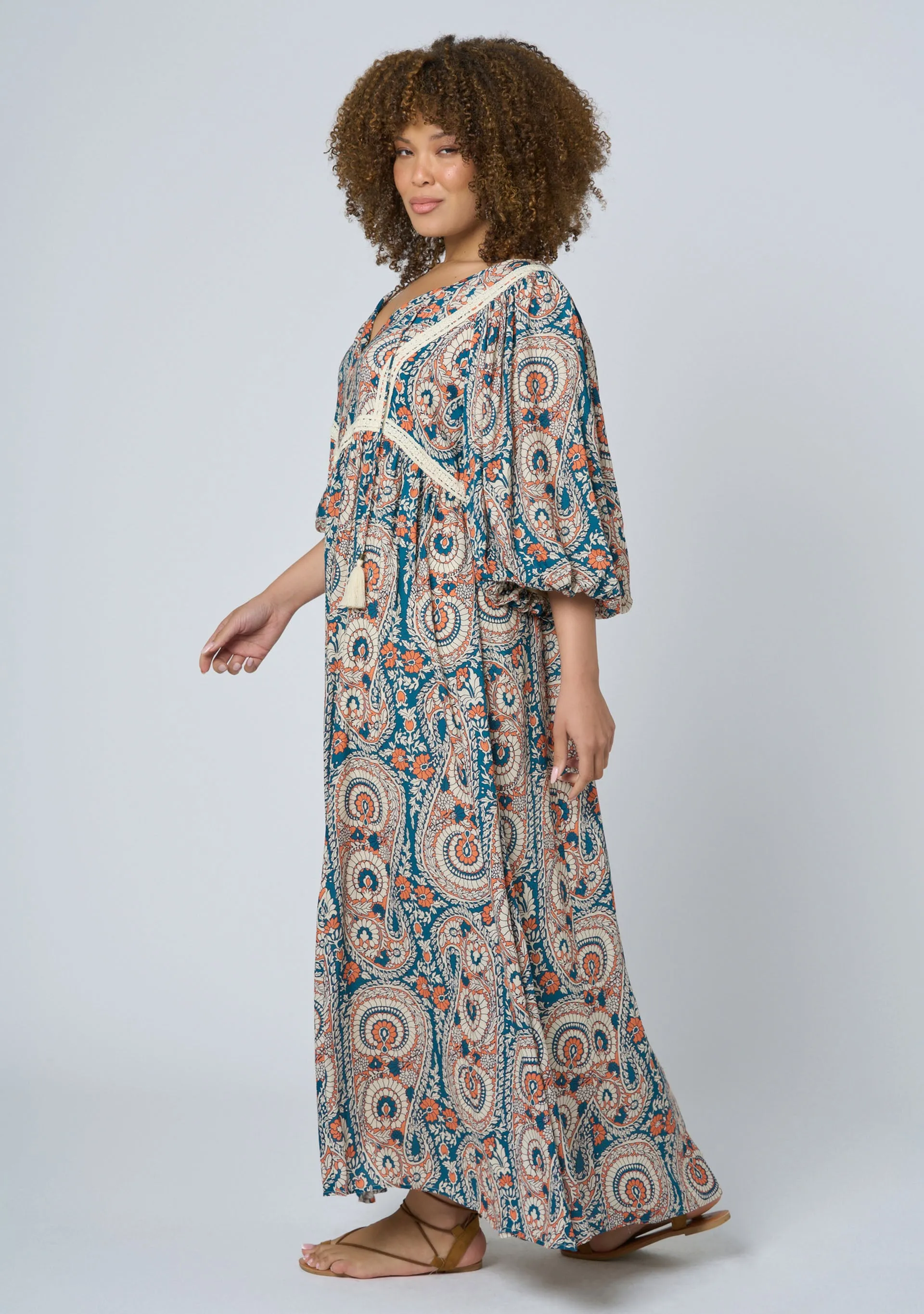 Aqua Breeze Maxi Dress