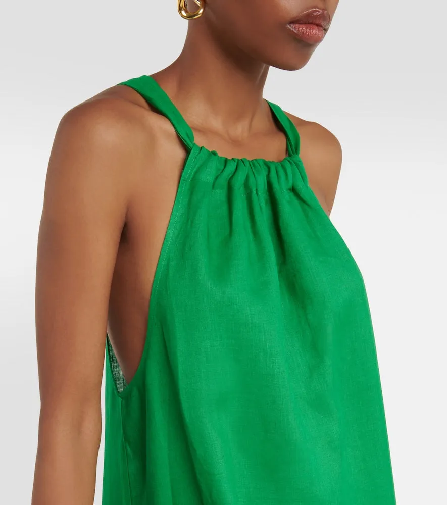 Asceno Ibiza linen maxi dress