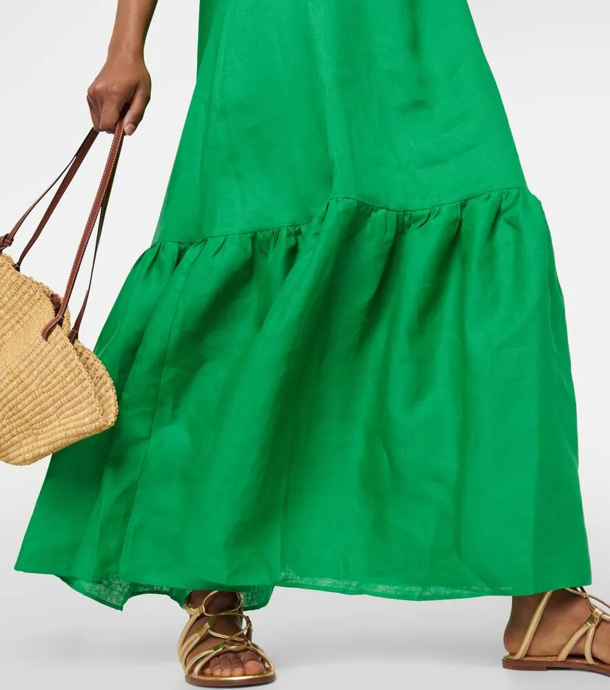 Asceno Ibiza linen maxi dress
