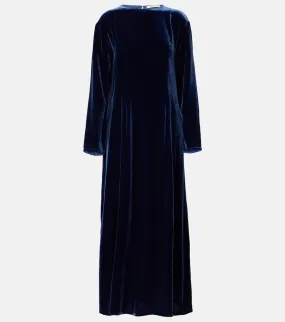 Asceno Jody velvet maxi dress