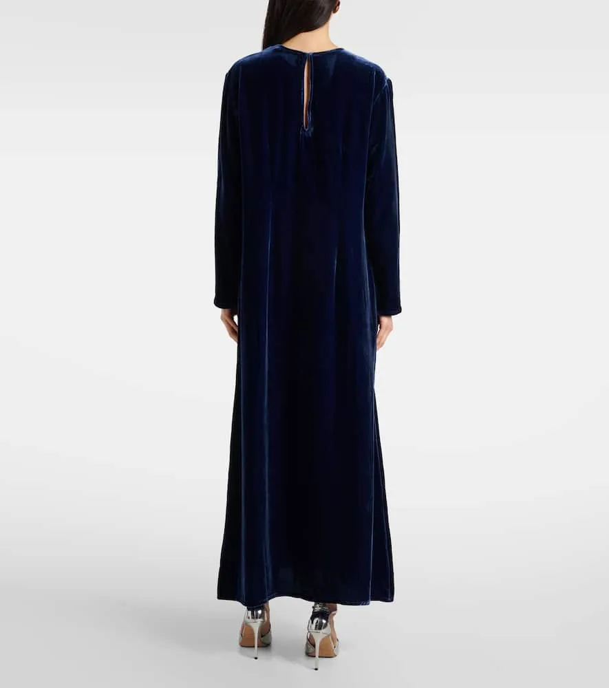 Asceno Jody velvet maxi dress