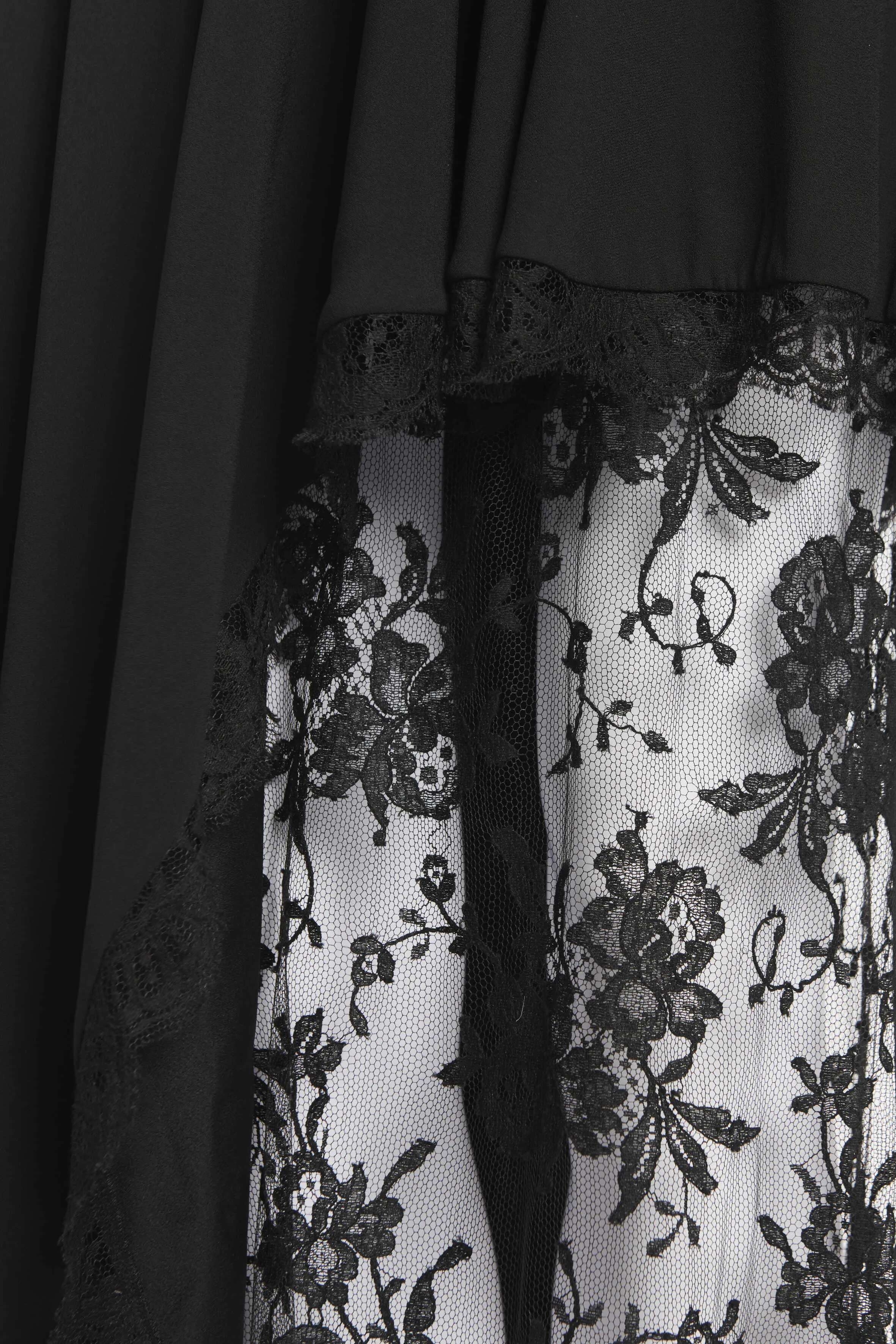 Black Lace Preowned Bardot Dress