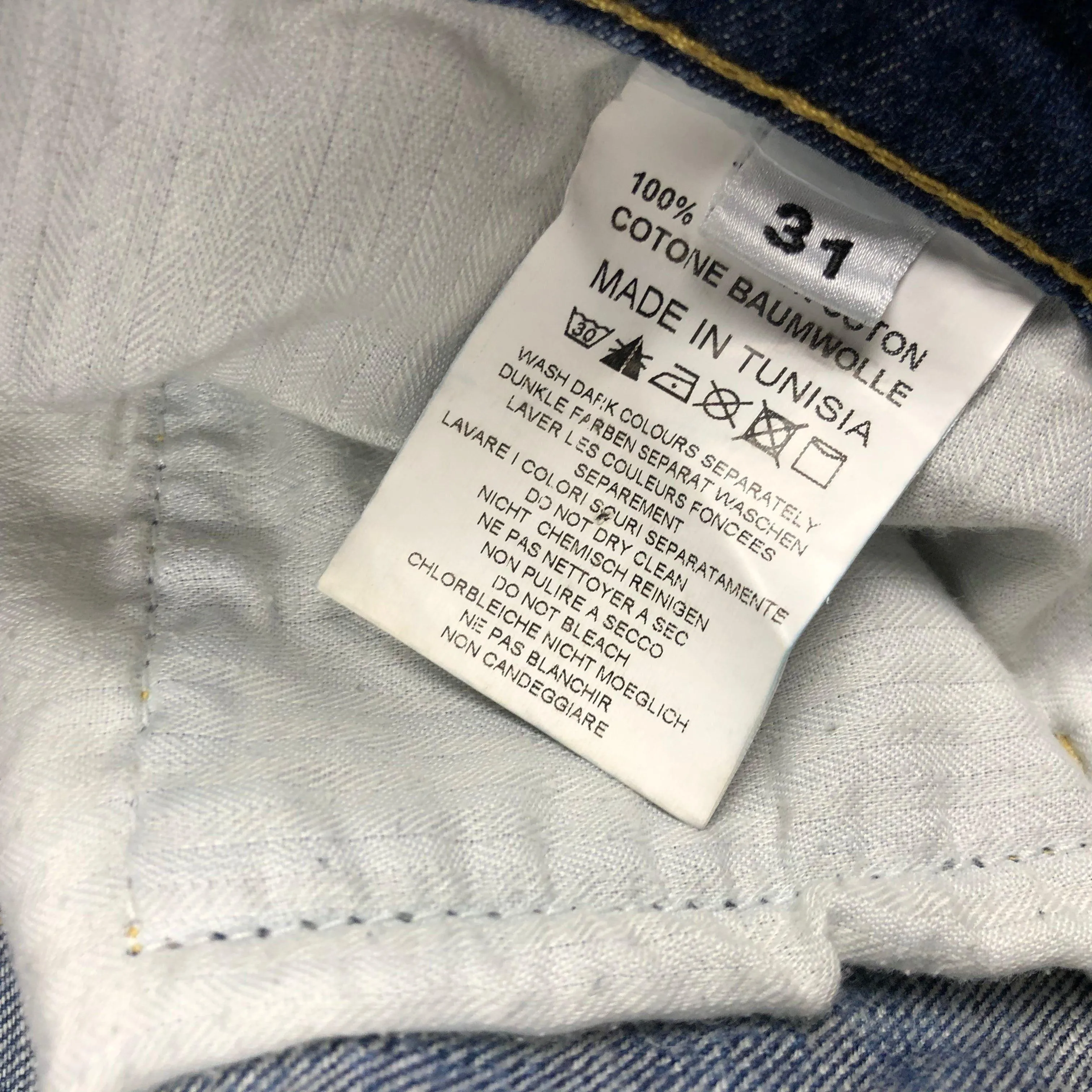 Brian Dales Mens Distressed Slim Leg Jeans - Size 31
