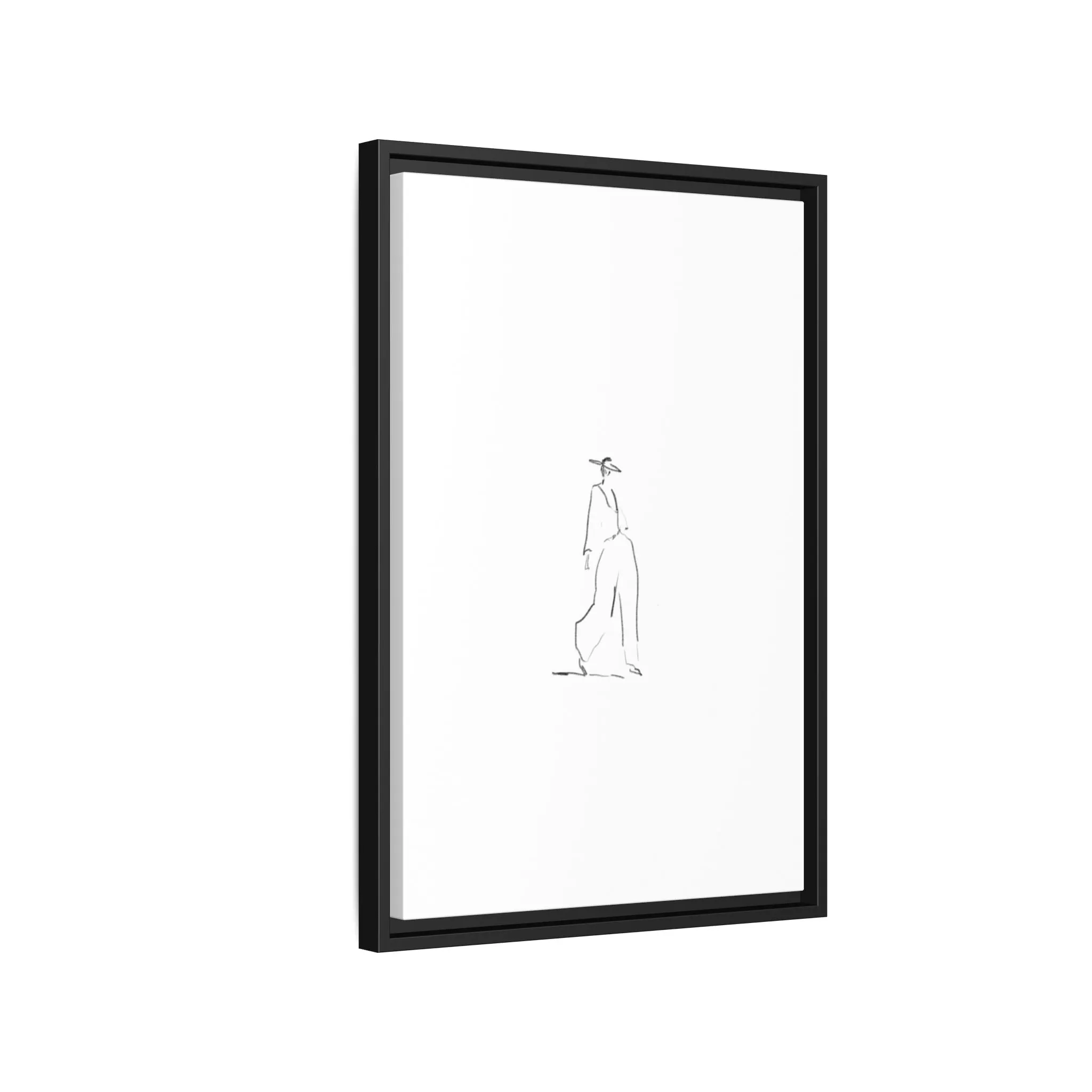 Chic Fashion Illustration Canvas Print - Framed Art Decor