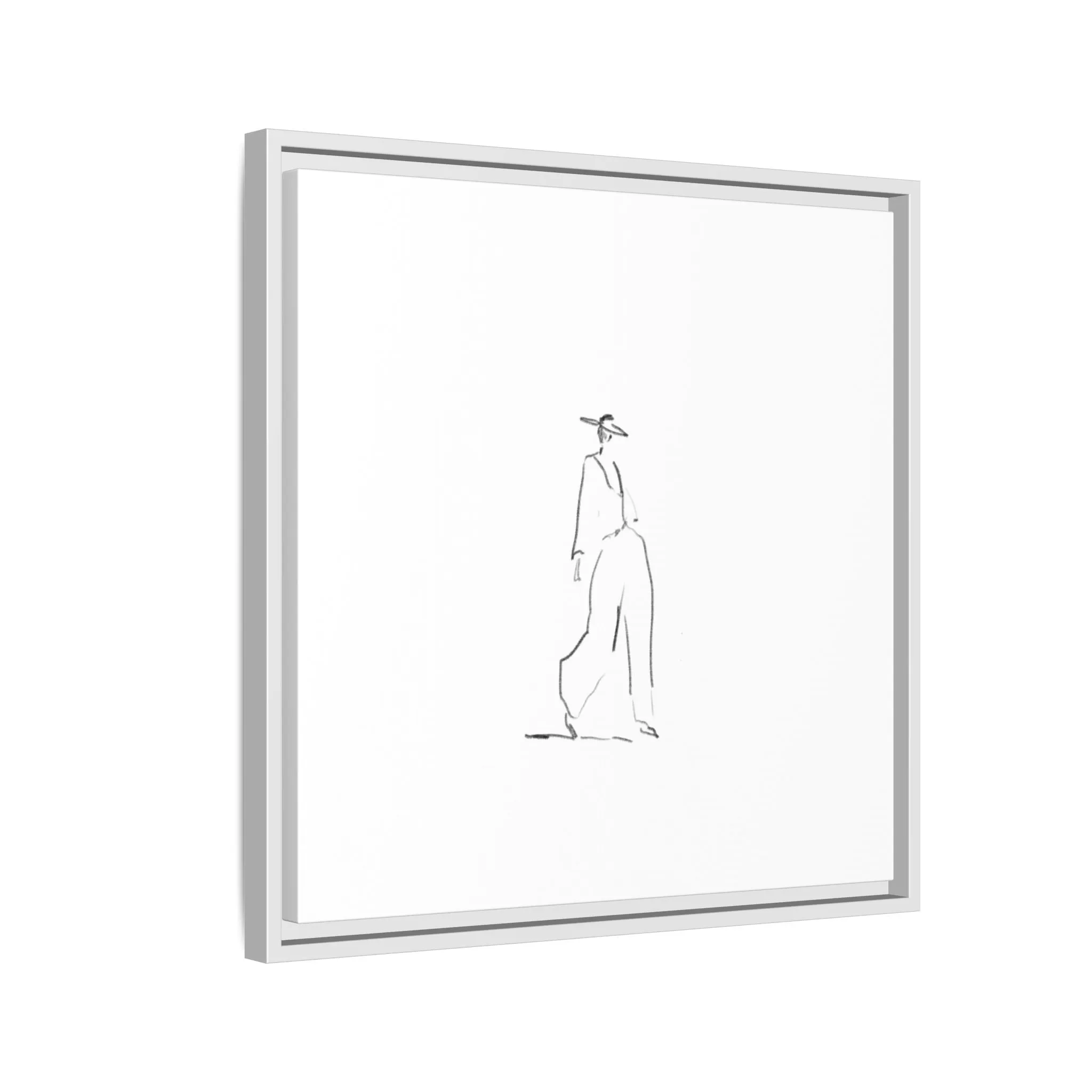 Chic Fashion Illustration Canvas Print - Framed Art Decor