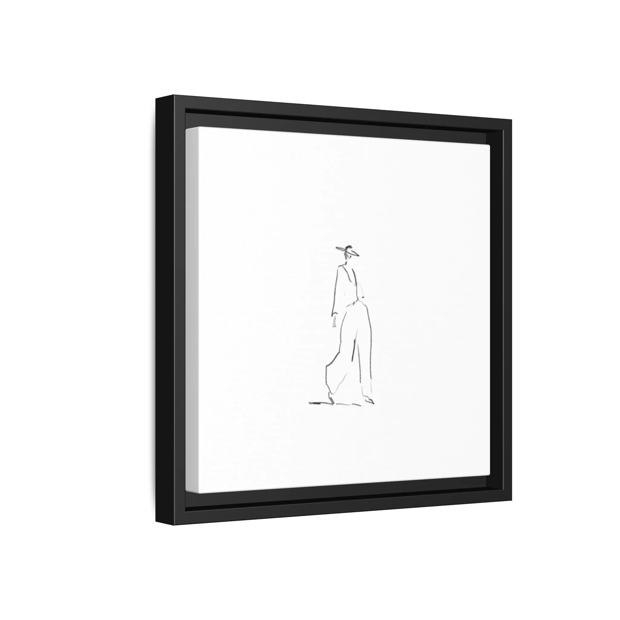 Chic Fashion Illustration Canvas Print - Framed Art Decor