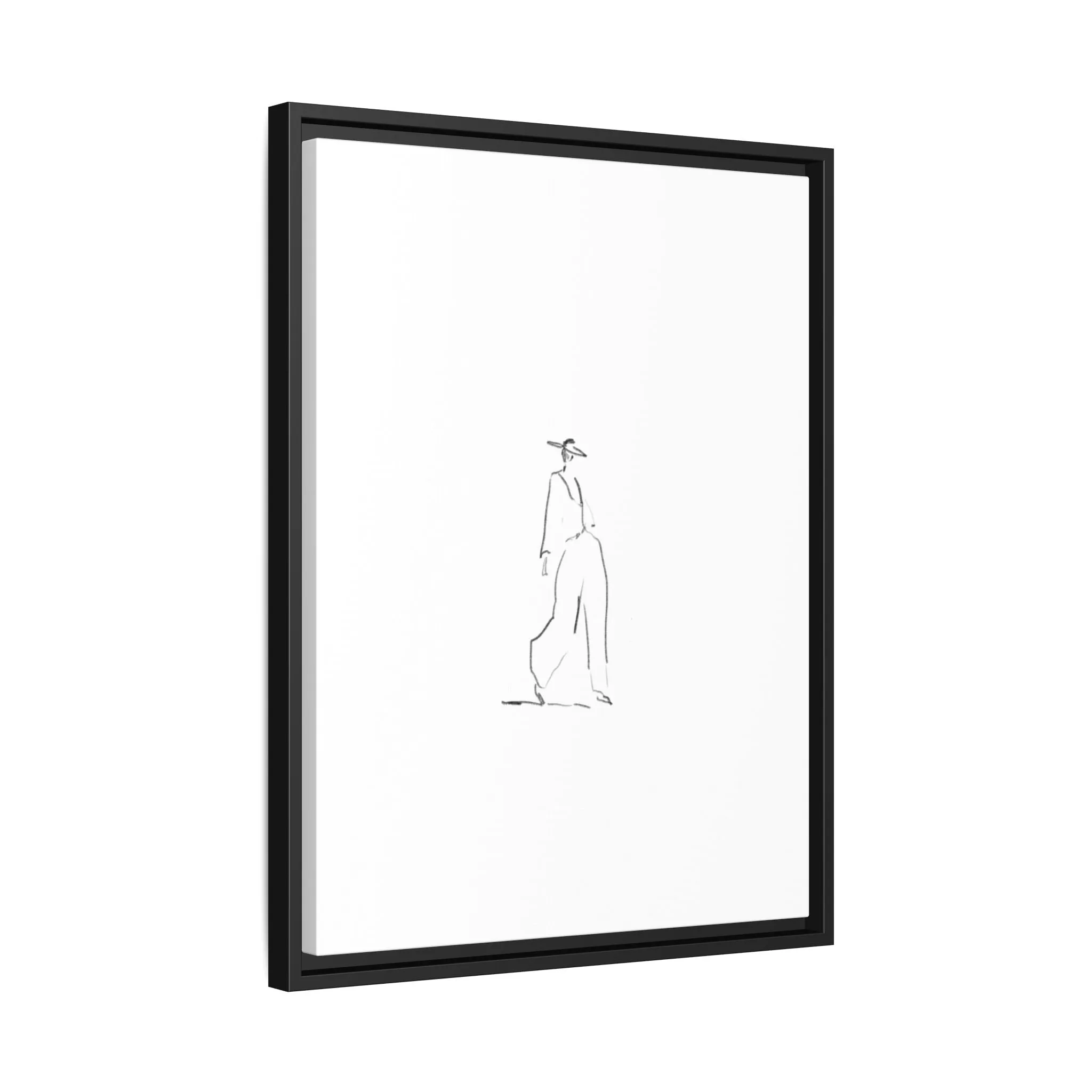 Chic Fashion Illustration Canvas Print - Framed Art Decor