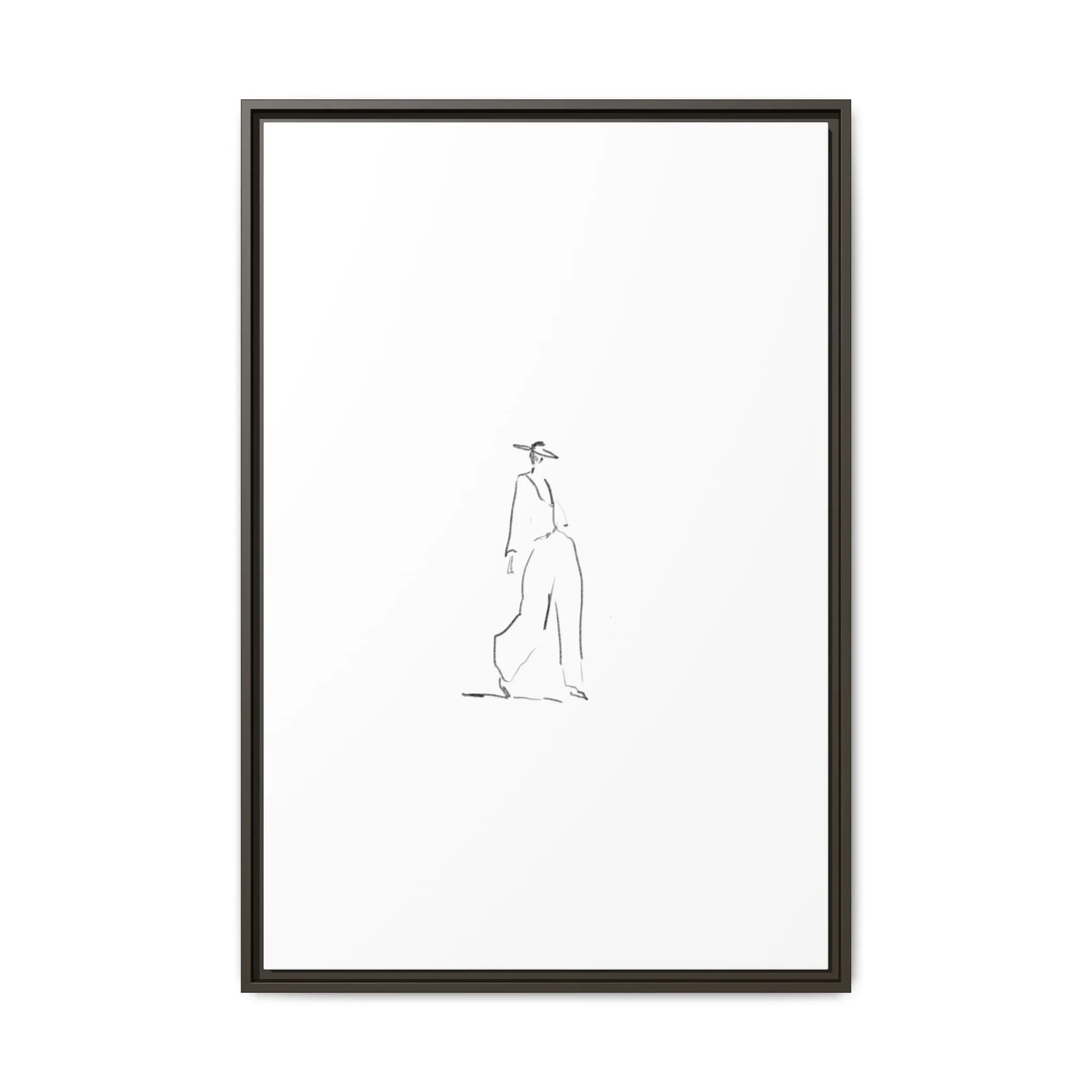 Chic Fashion Illustration Canvas Print - Framed Art Decor