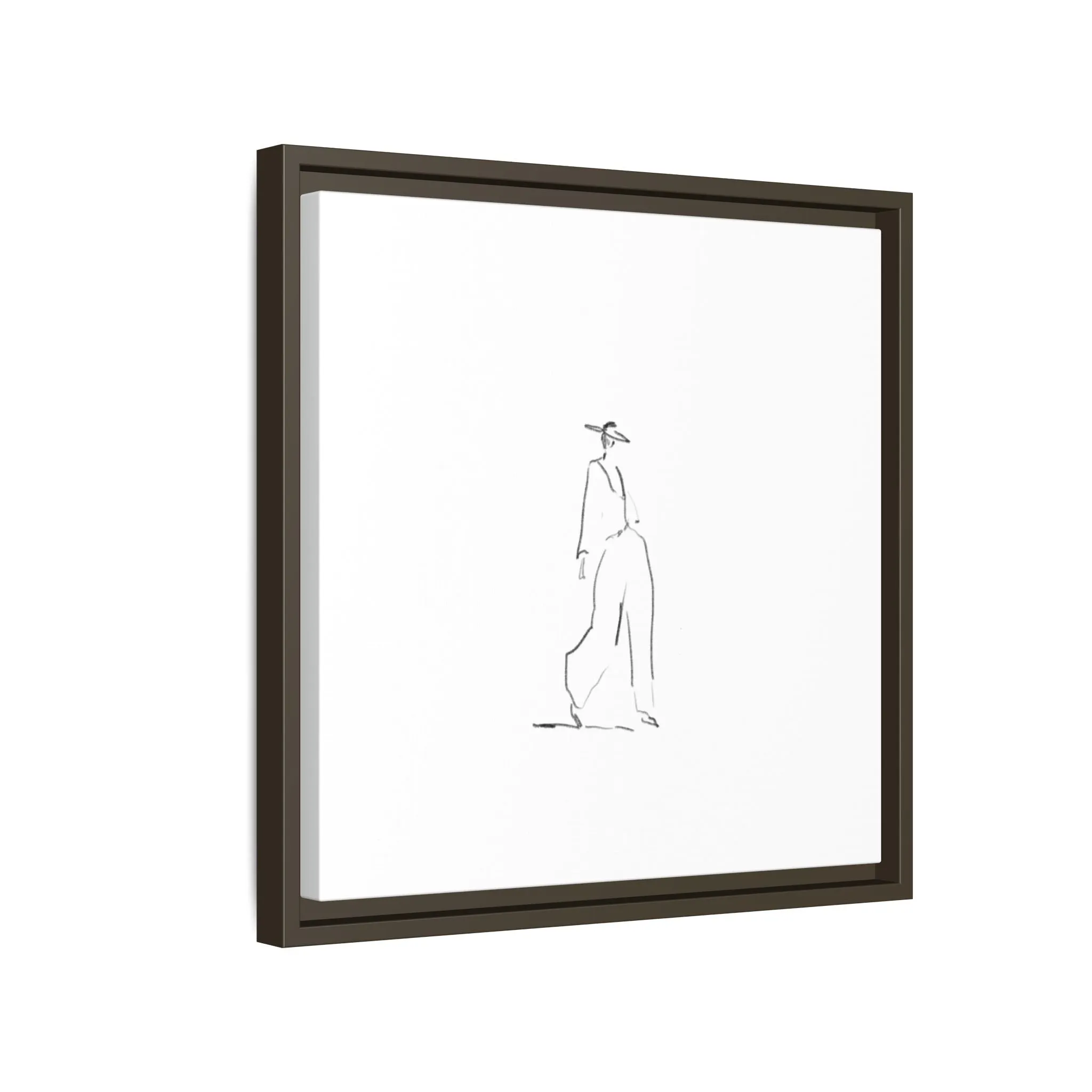 Chic Fashion Illustration Canvas Print - Framed Art Decor