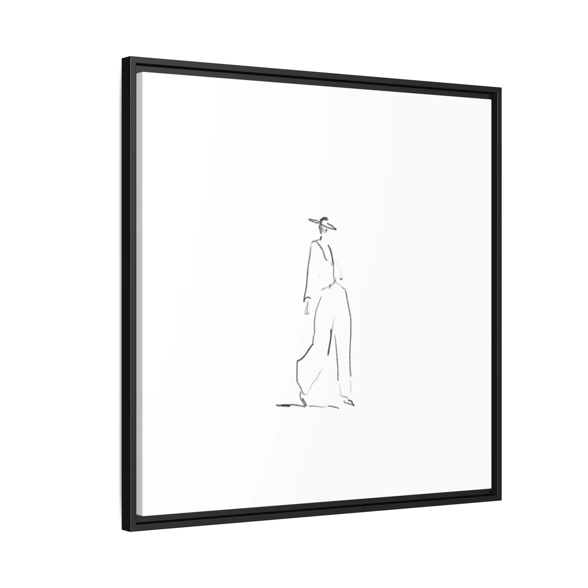 Chic Fashion Illustration Canvas Print - Framed Art Decor