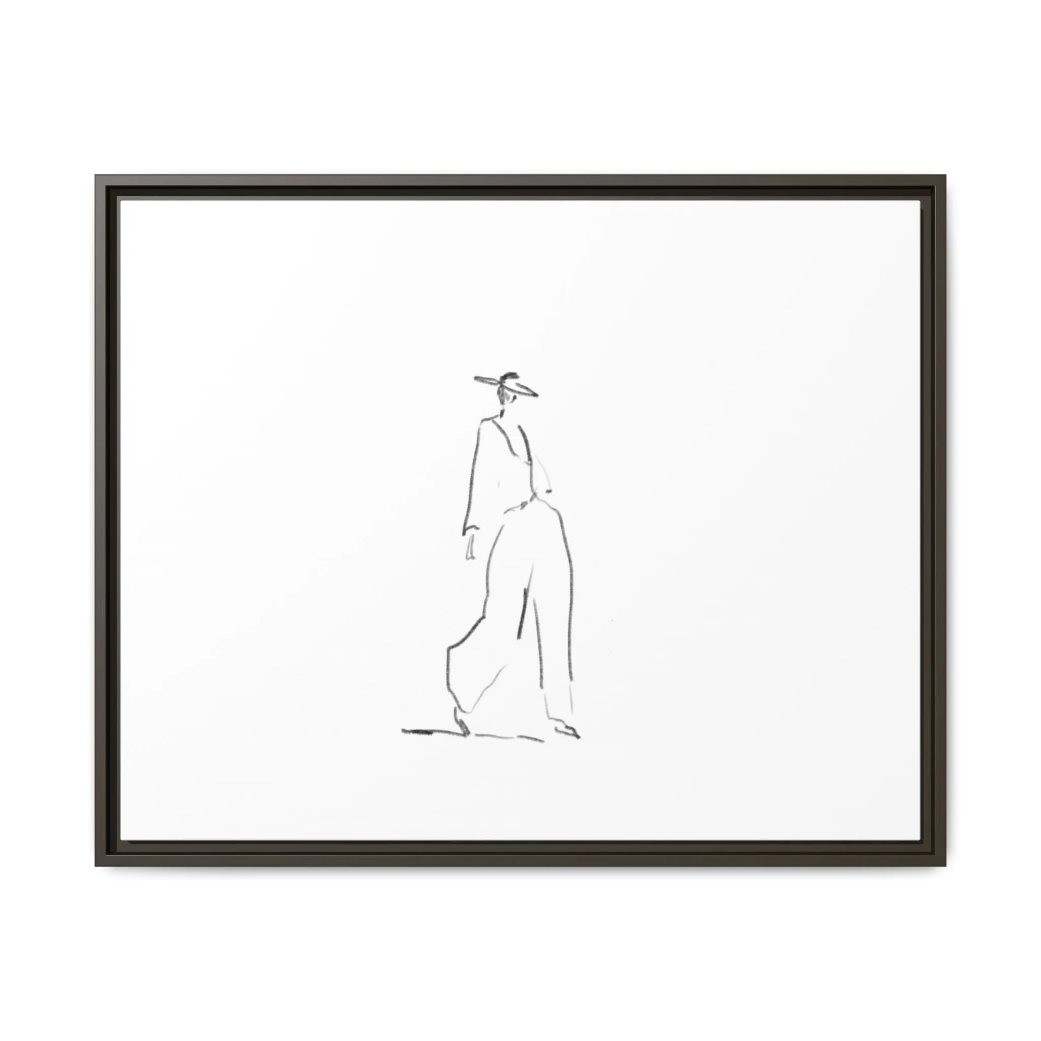 Chic Fashion Illustration Canvas Print - Framed Art Decor