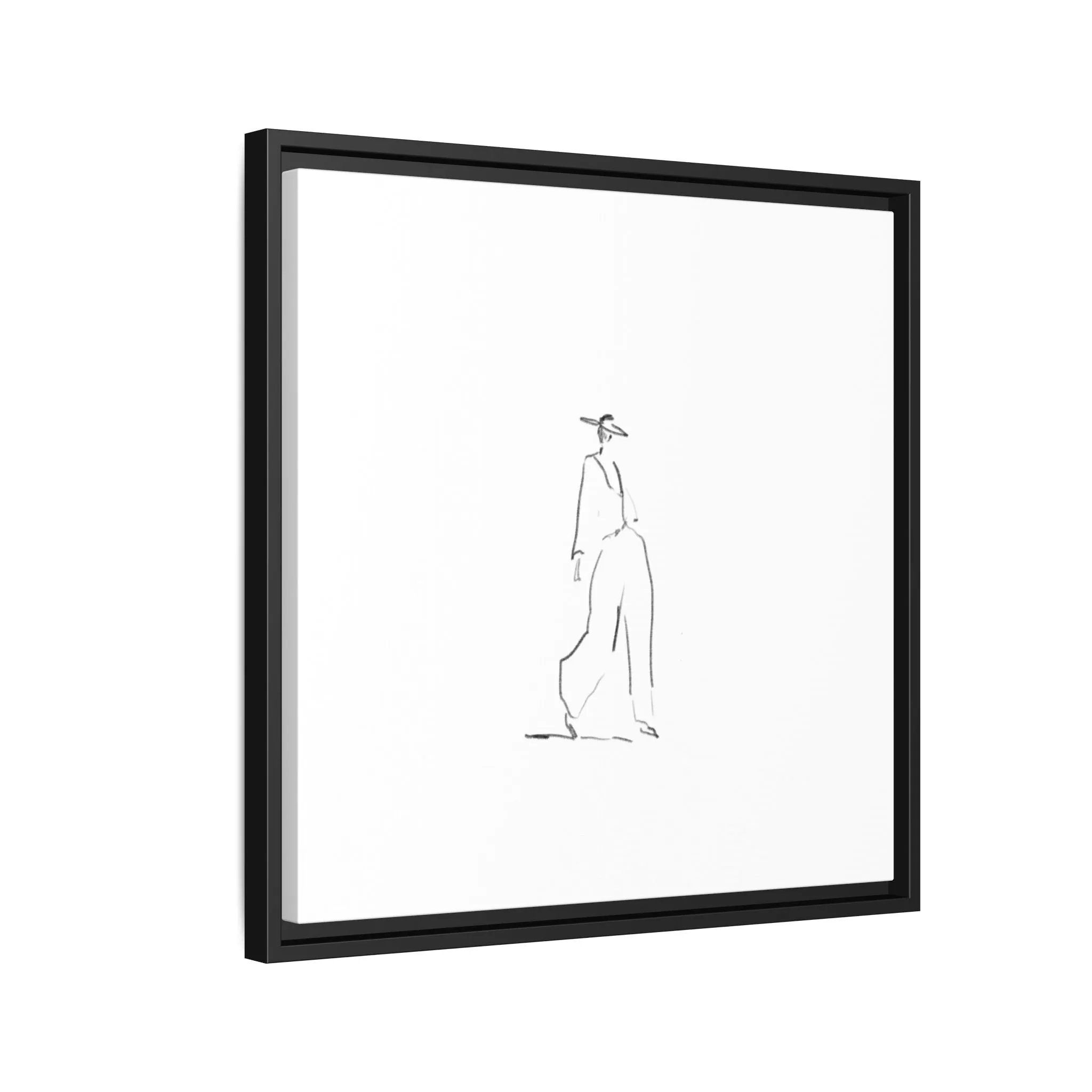 Chic Fashion Illustration Canvas Print - Framed Art Decor
