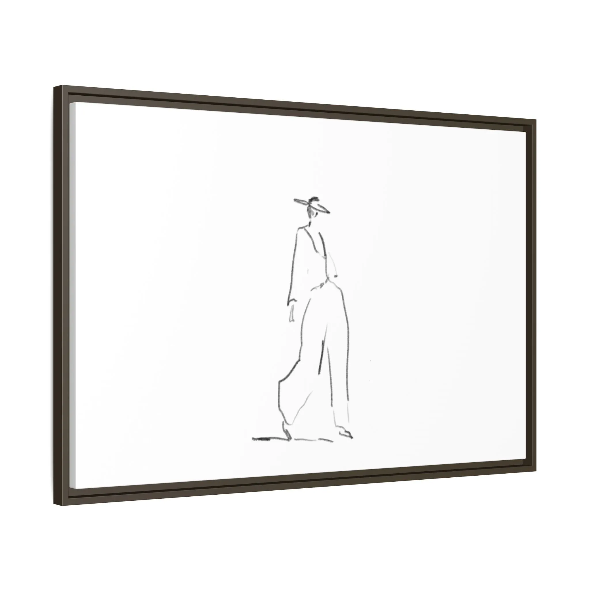 Chic Fashion Illustration Canvas Print - Framed Art Decor