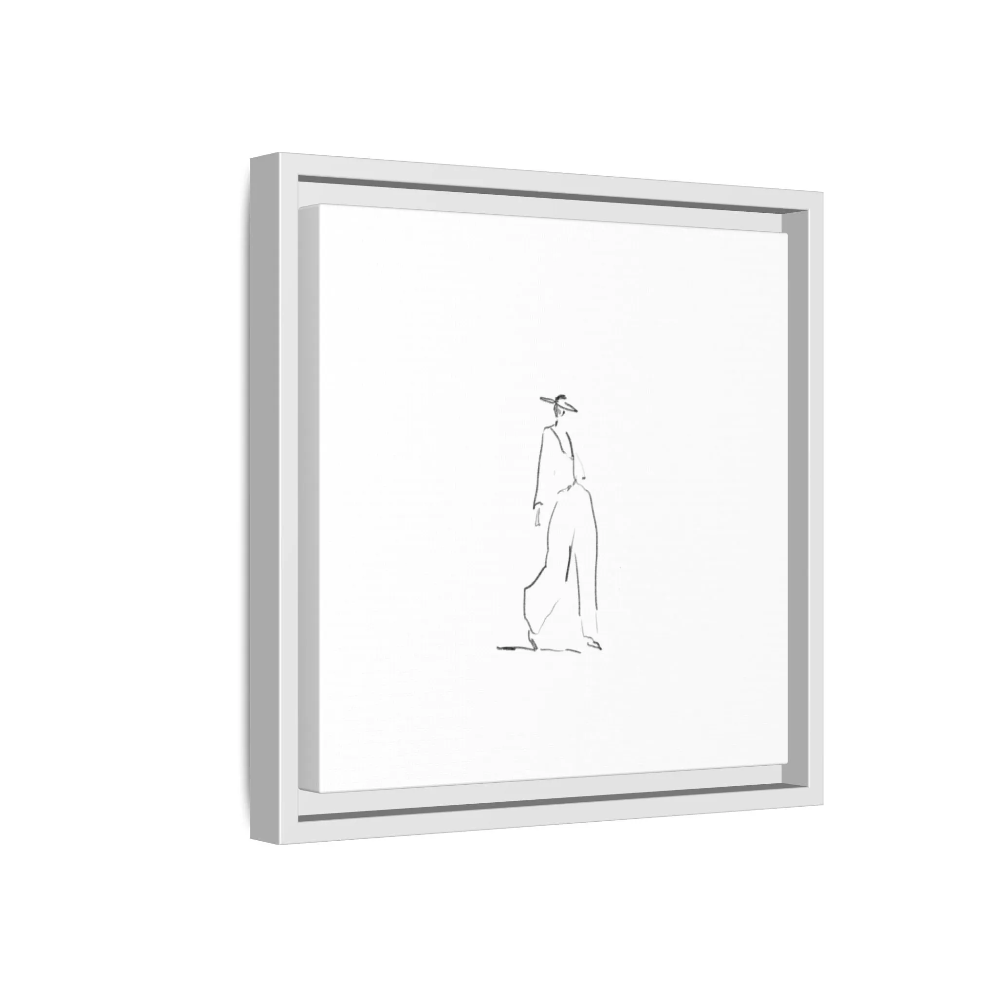 Chic Fashion Illustration Canvas Print - Framed Art Decor