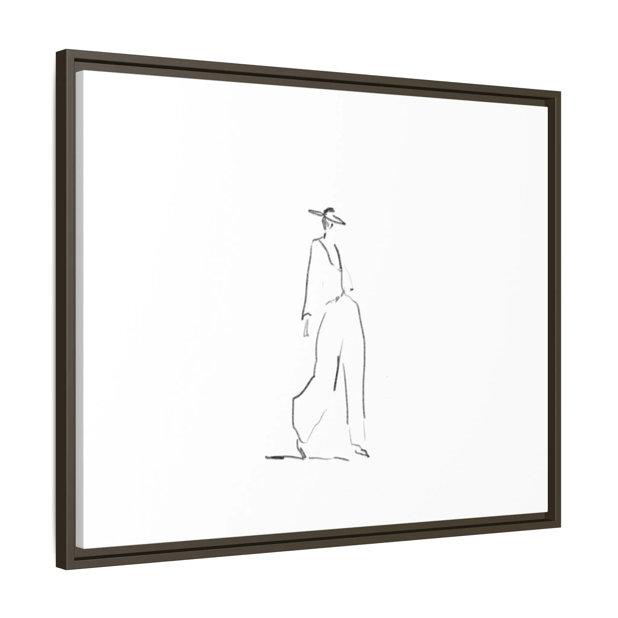 Chic Fashion Illustration Canvas Print - Framed Art Decor