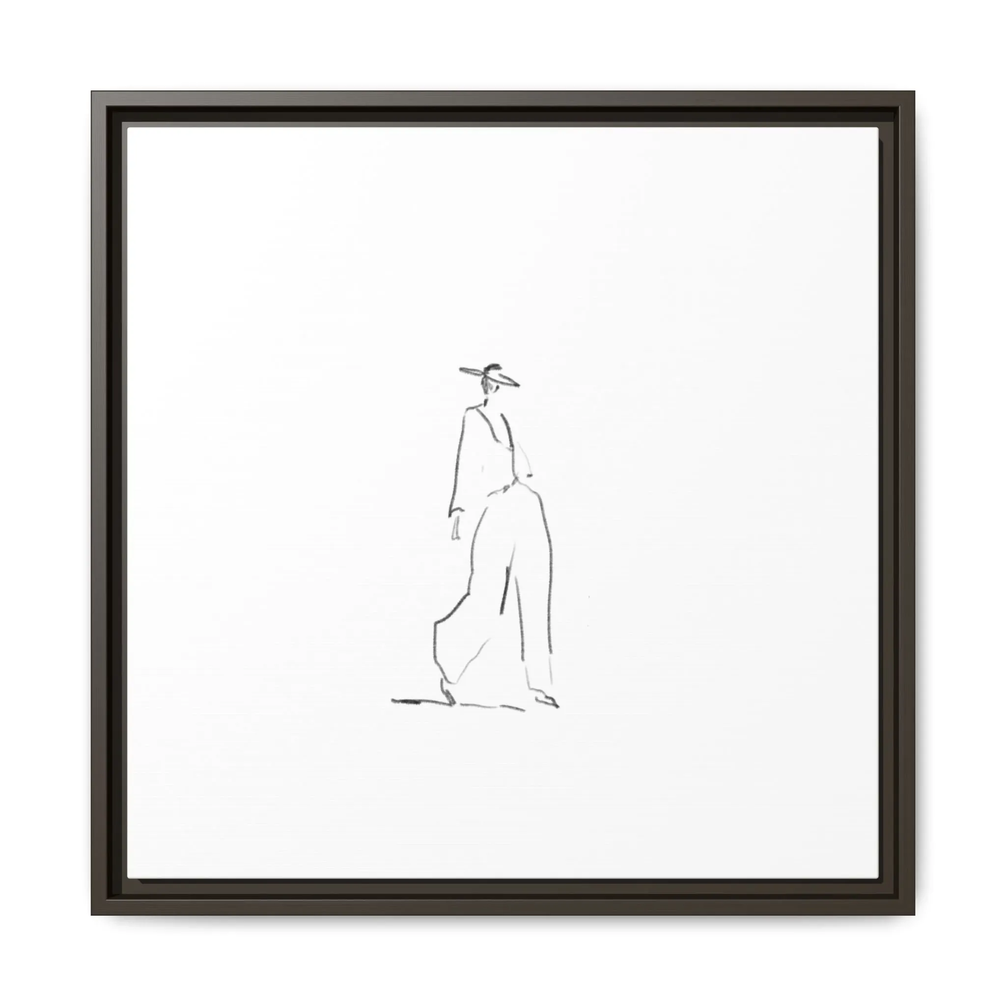 Chic Fashion Illustration Canvas Print - Framed Art Decor