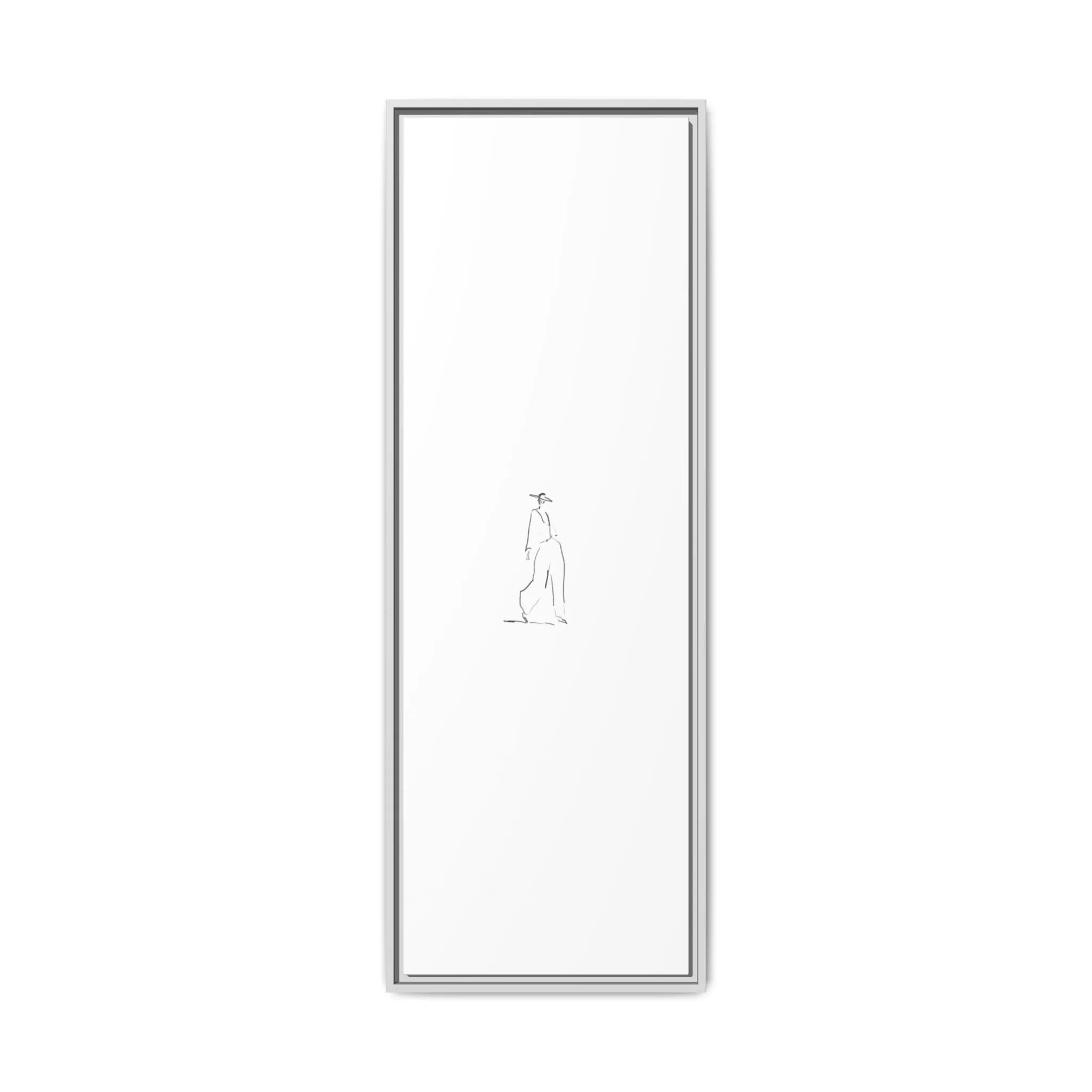 Chic Fashion Illustration Canvas Print - Framed Art Decor