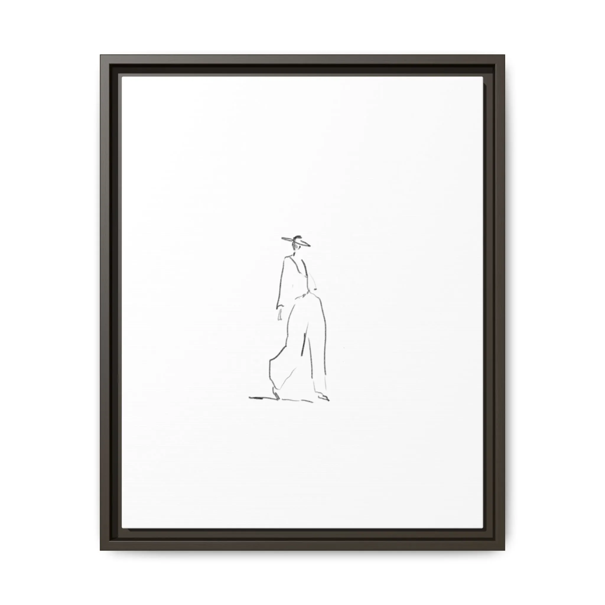 Chic Fashion Illustration Canvas Print - Framed Art Decor