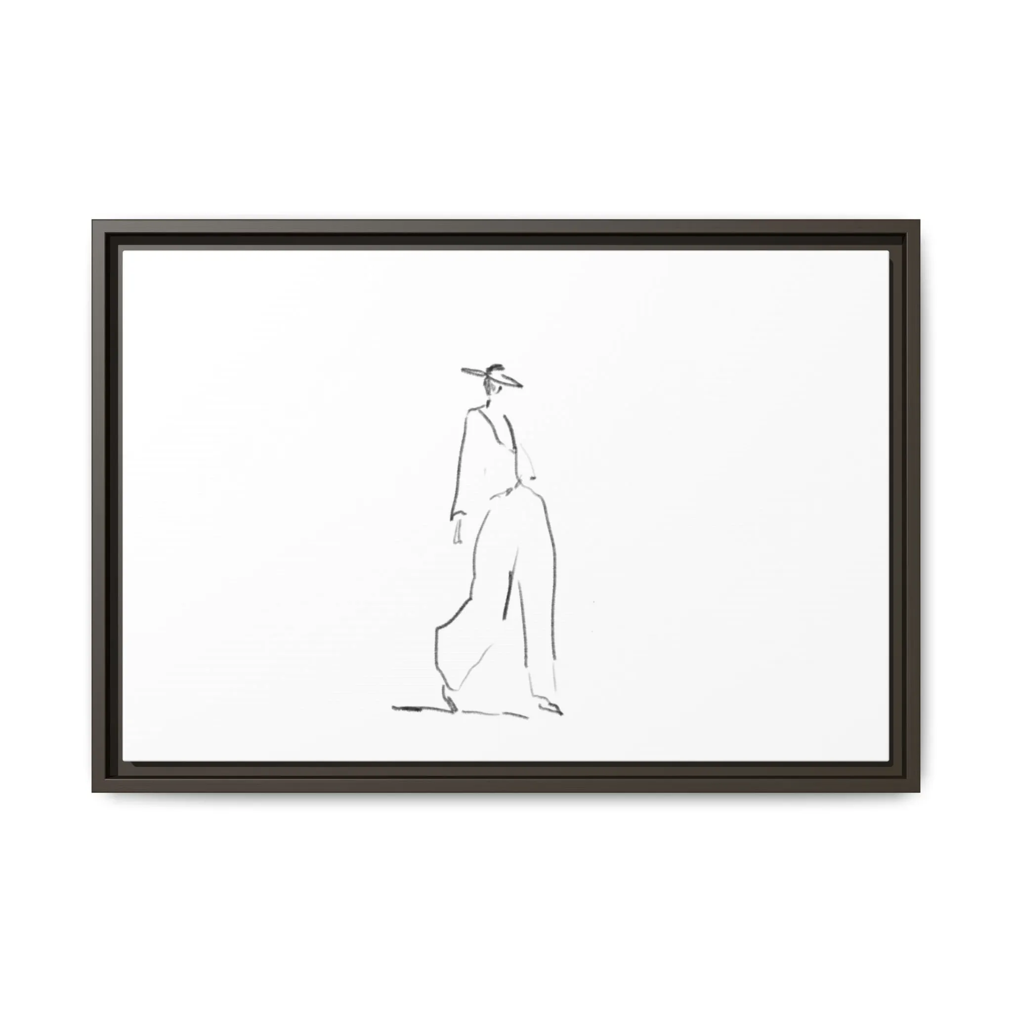 Chic Fashion Illustration Canvas Print - Framed Art Decor