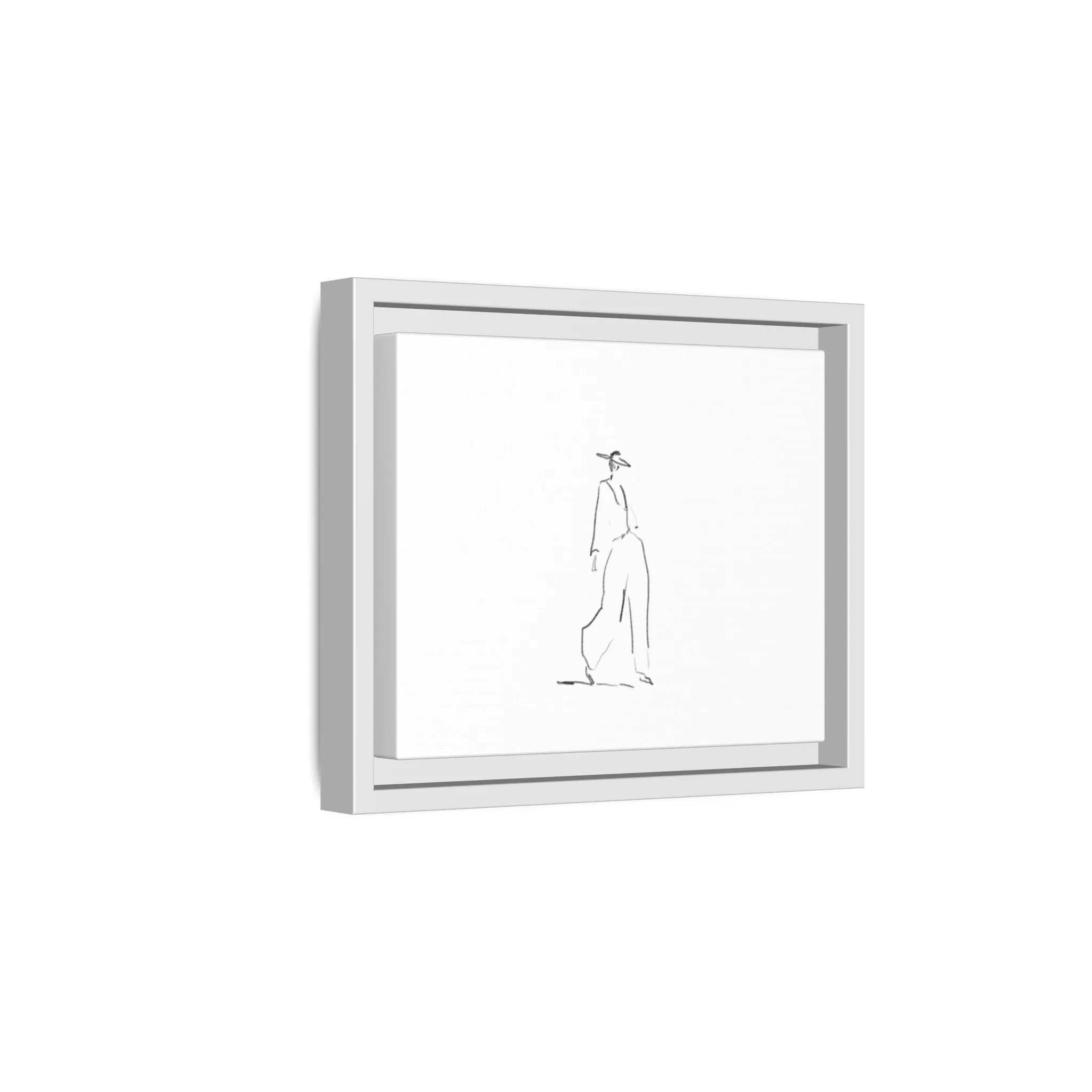 Chic Fashion Illustration Canvas Print - Framed Art Decor