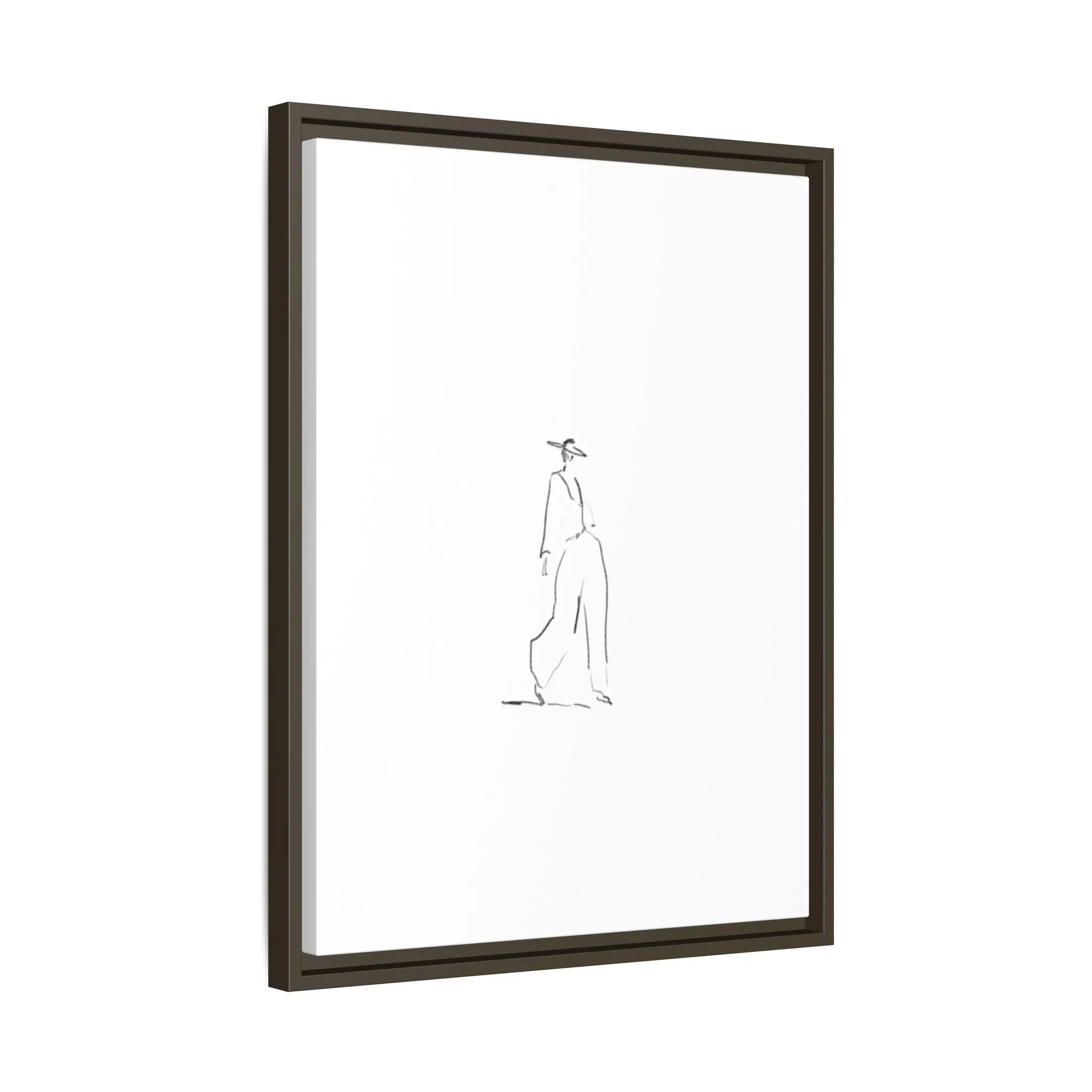 Chic Fashion Illustration Canvas Print - Framed Art Decor