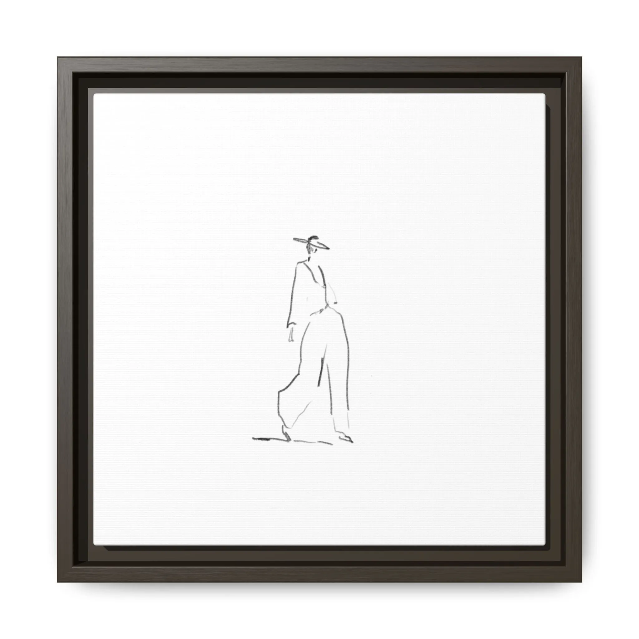 Chic Fashion Illustration Canvas Print - Framed Art Decor