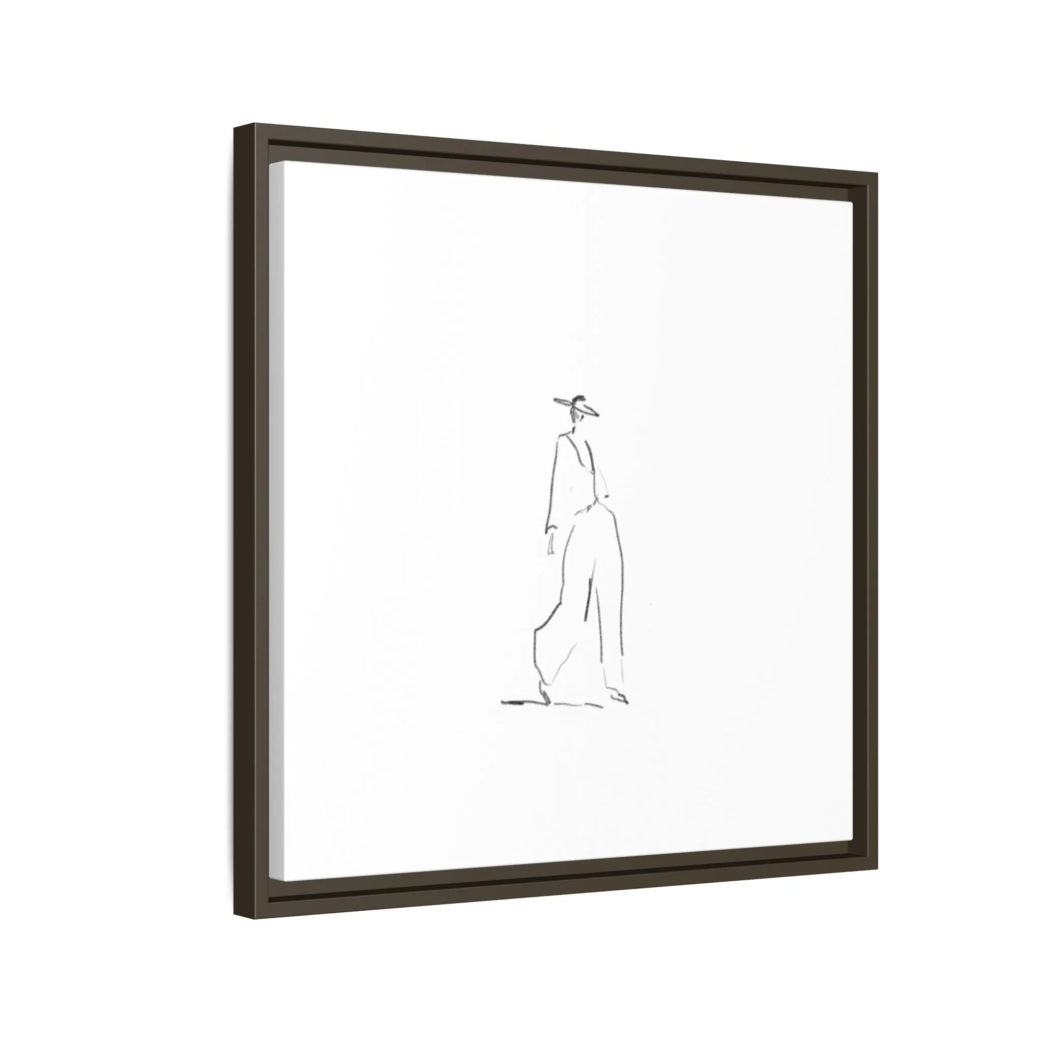 Chic Fashion Illustration Canvas Print - Framed Art Decor