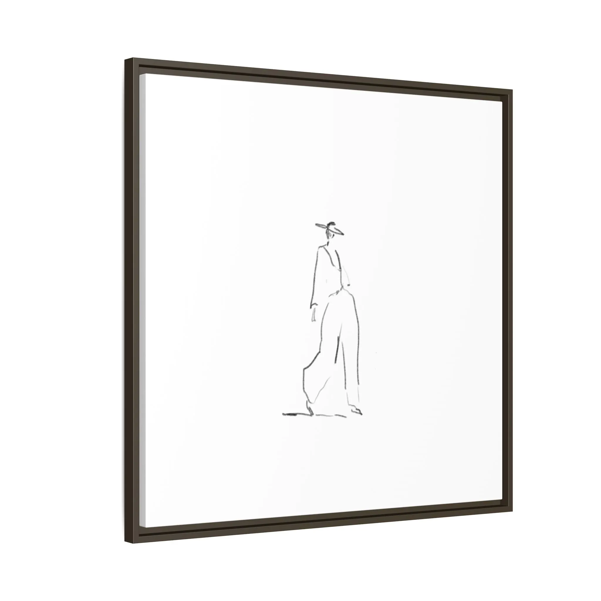 Chic Fashion Illustration Canvas Print - Framed Art Decor