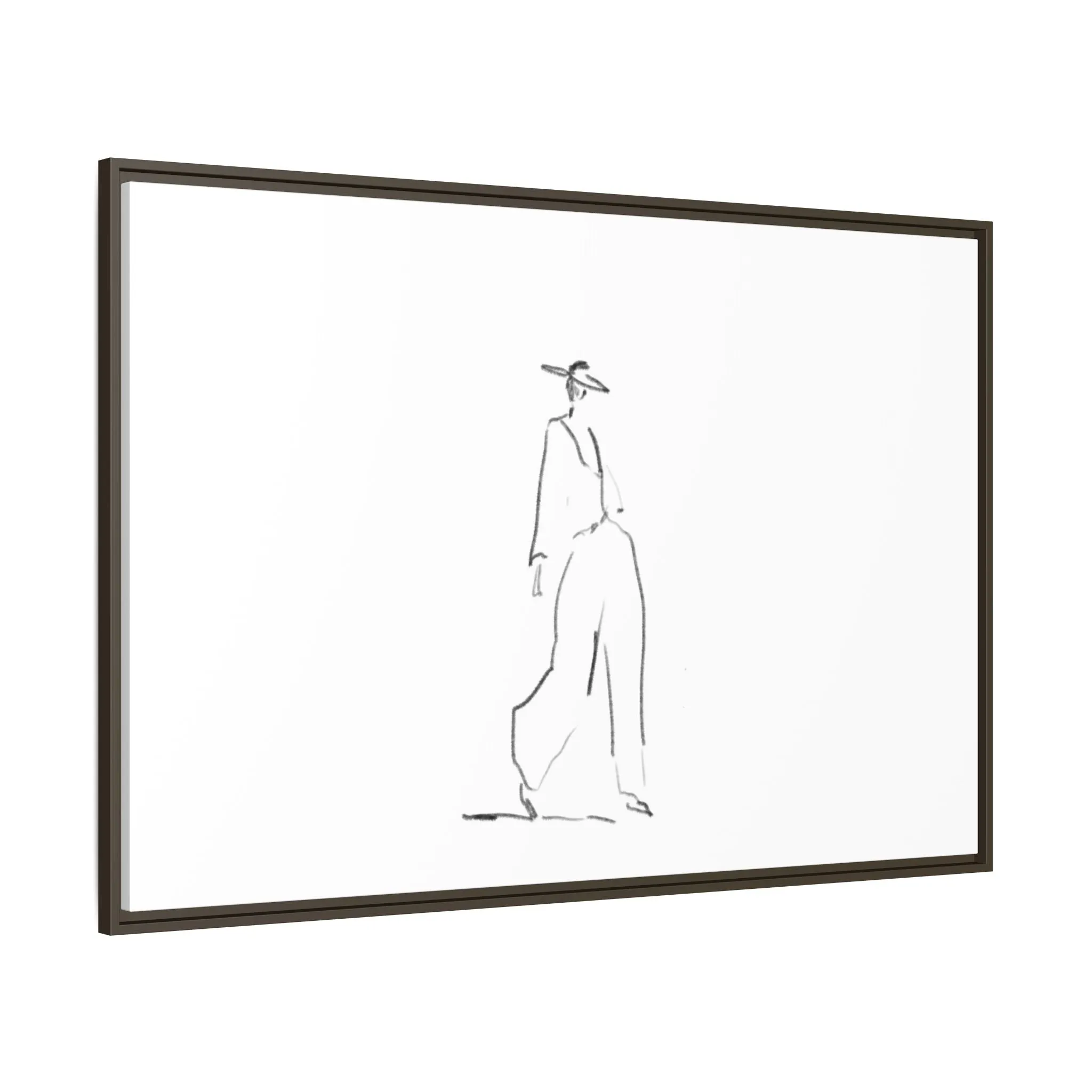 Chic Fashion Illustration Canvas Print - Framed Art Decor