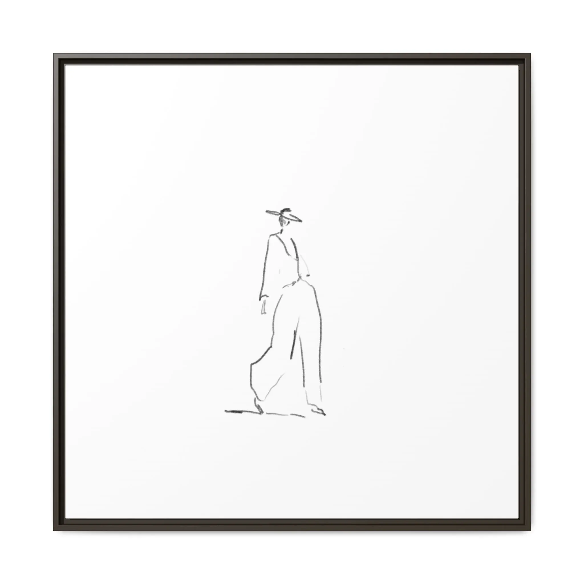 Chic Fashion Illustration Canvas Print - Framed Art Decor