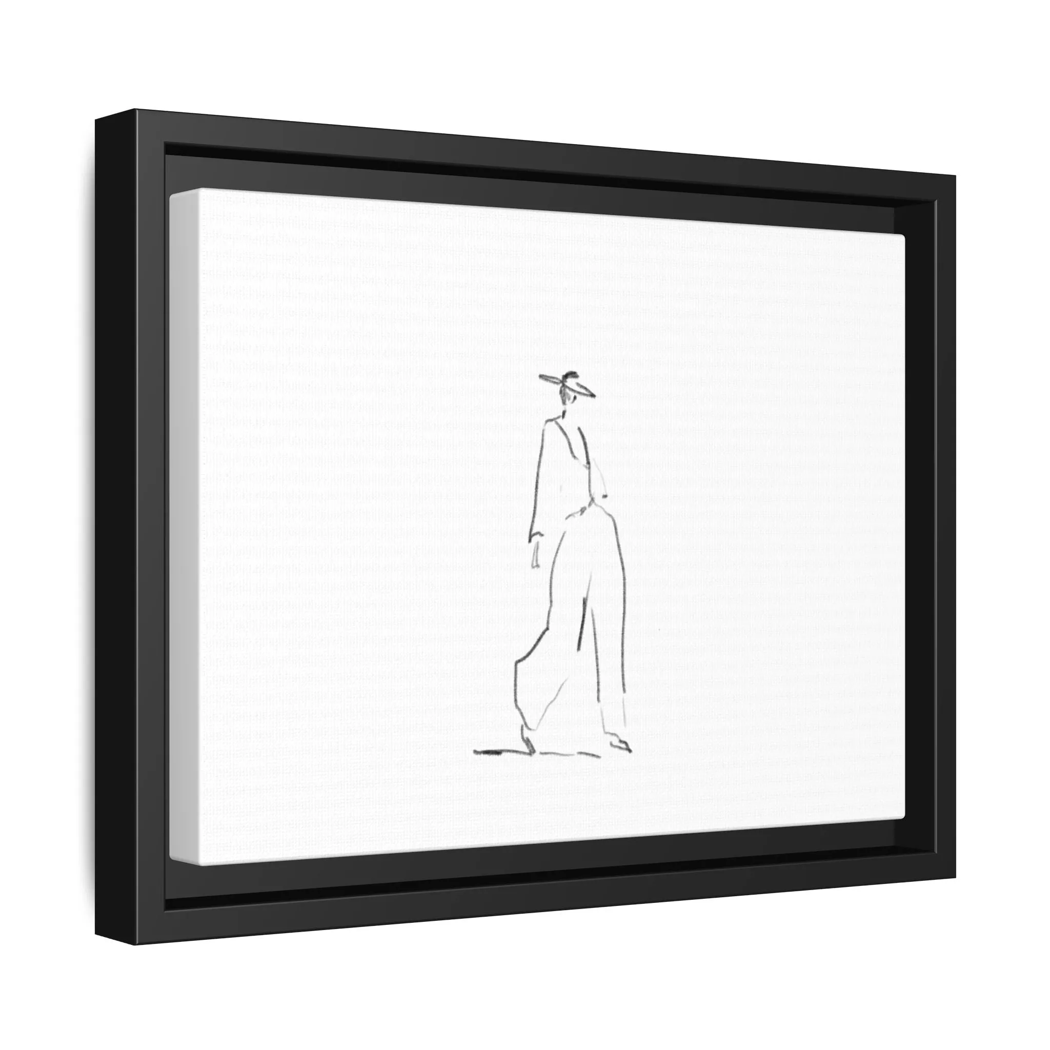Chic Fashion Illustration Canvas Print - Framed Art Decor