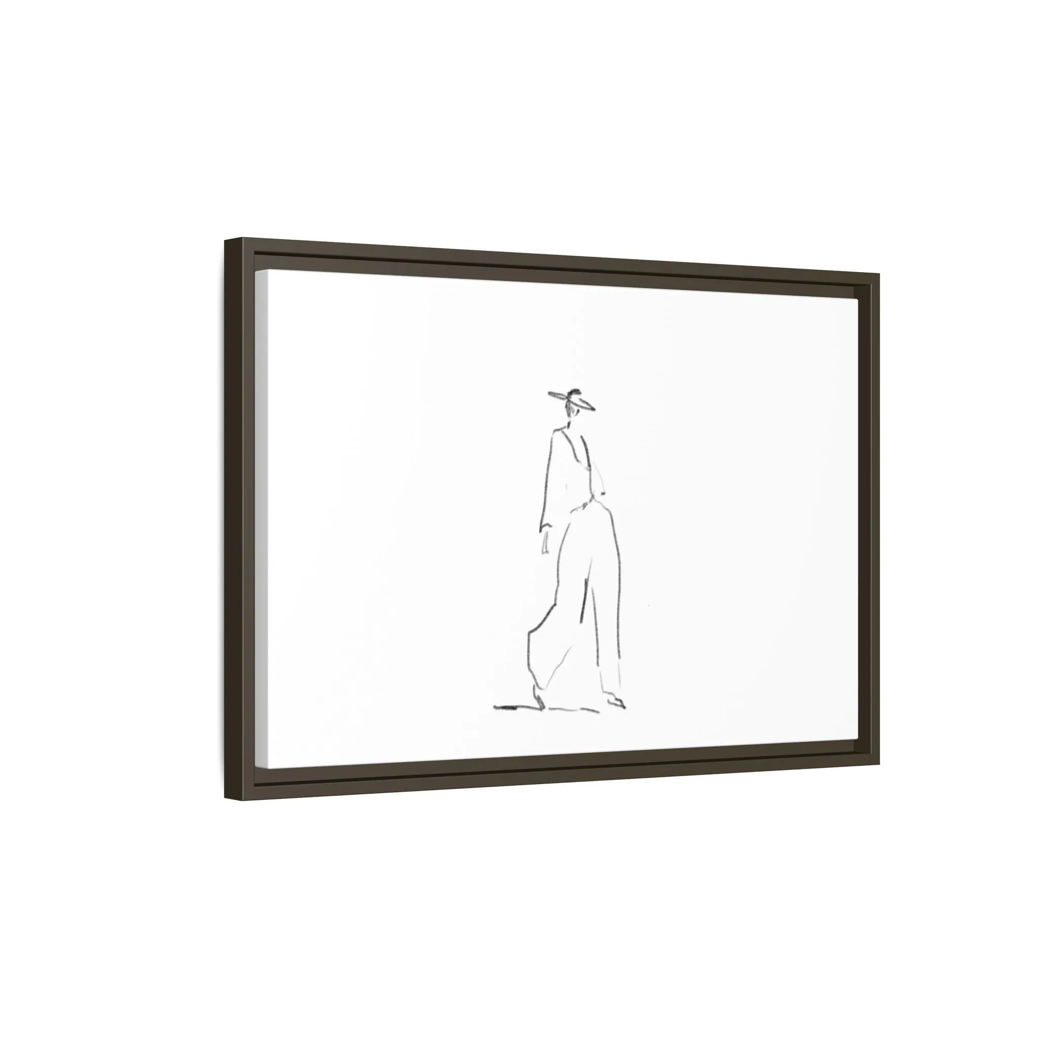 Chic Fashion Illustration Canvas Print - Framed Art Decor