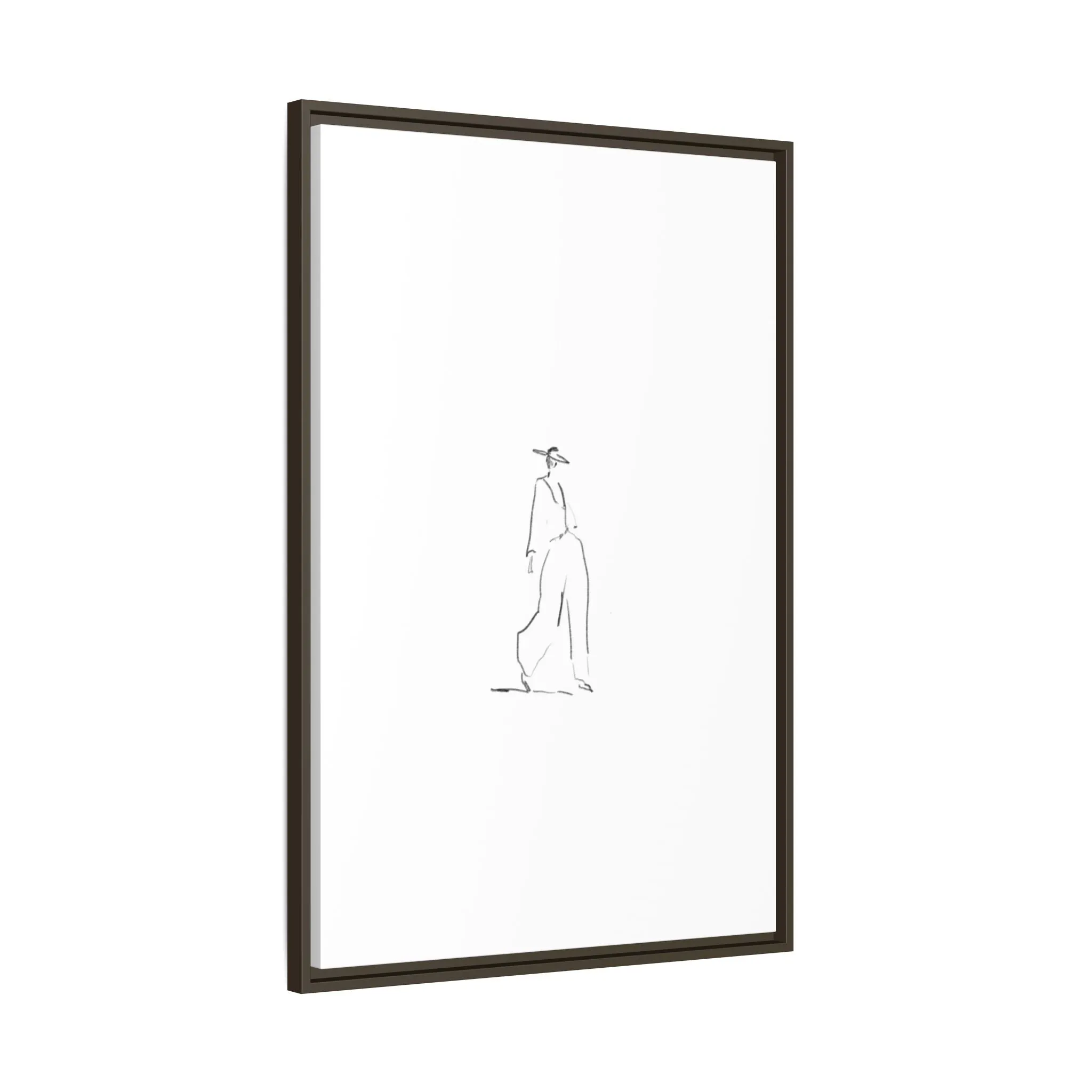 Chic Fashion Illustration Canvas Print - Framed Art Decor
