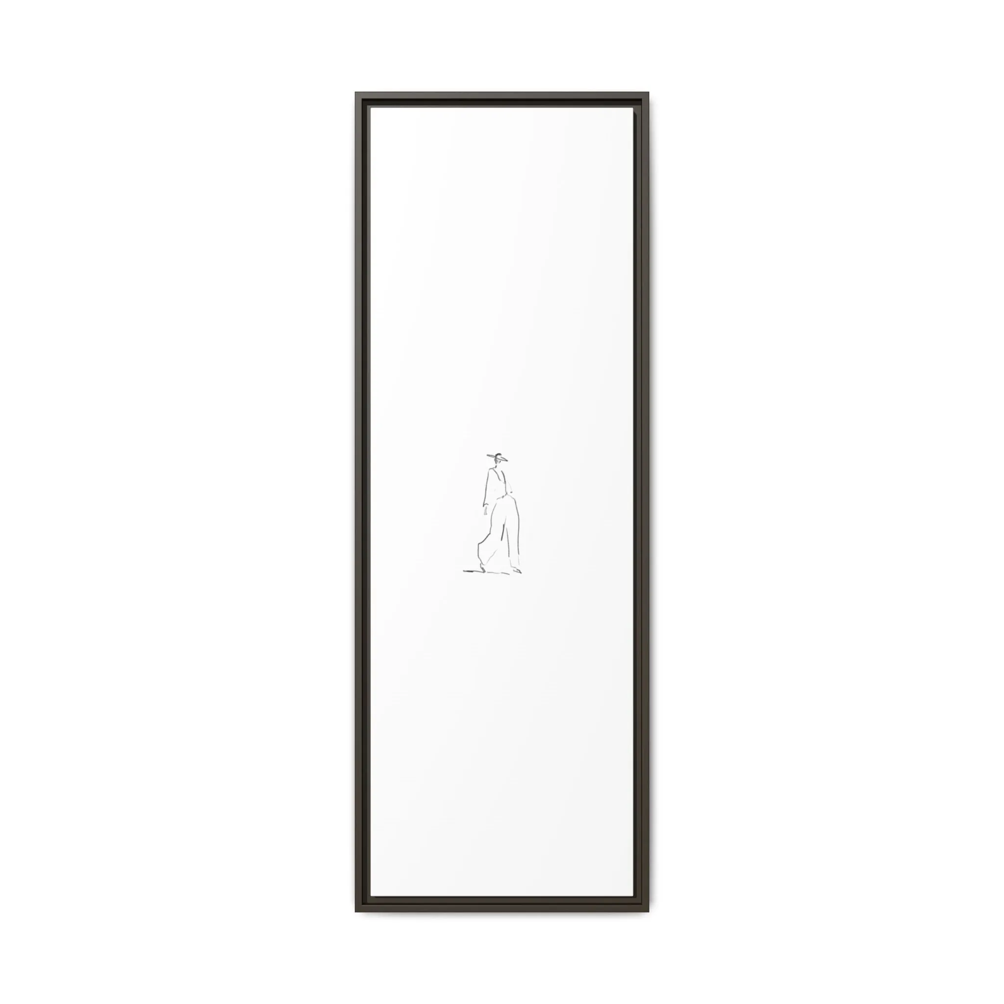 Chic Fashion Illustration Canvas Print - Framed Art Decor