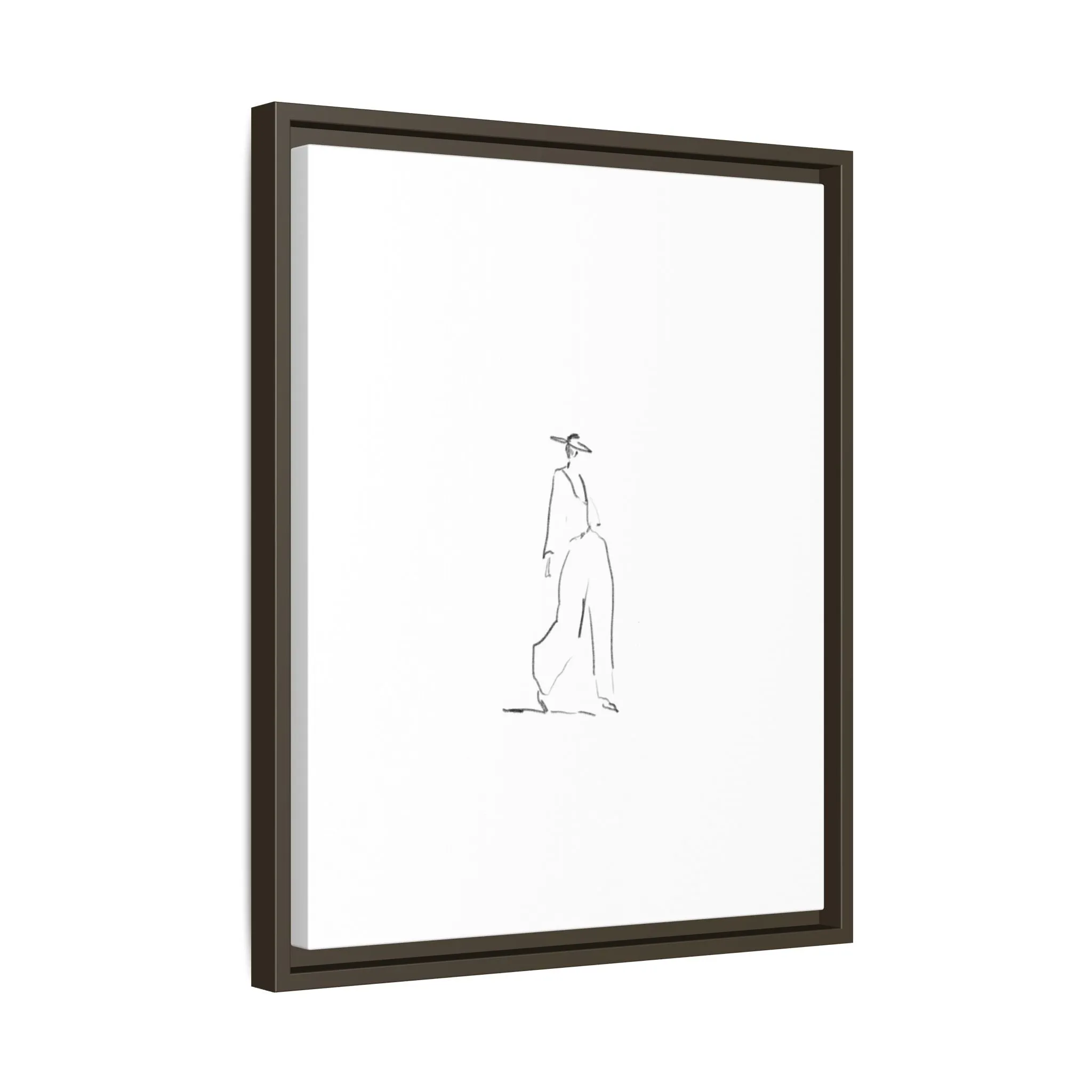 Chic Fashion Illustration Canvas Print - Framed Art Decor