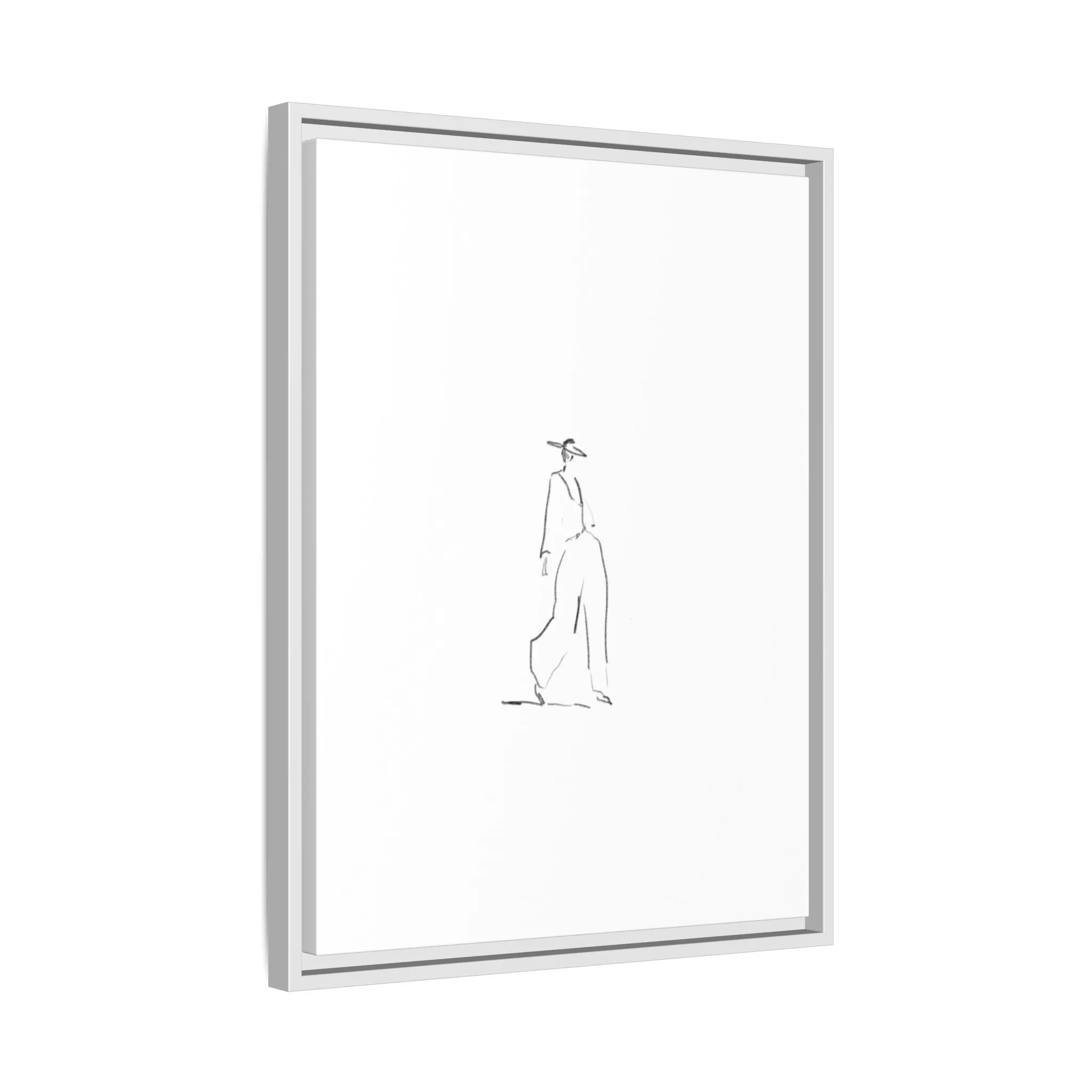 Chic Fashion Illustration Canvas Print - Framed Art Decor