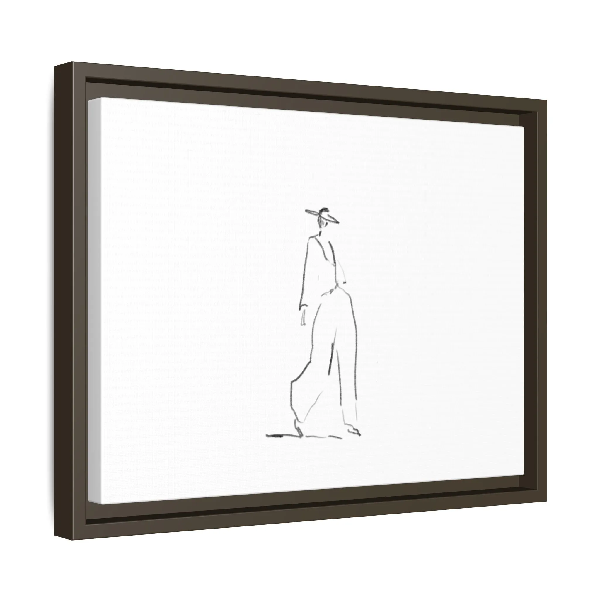 Chic Fashion Illustration Canvas Print - Framed Art Decor