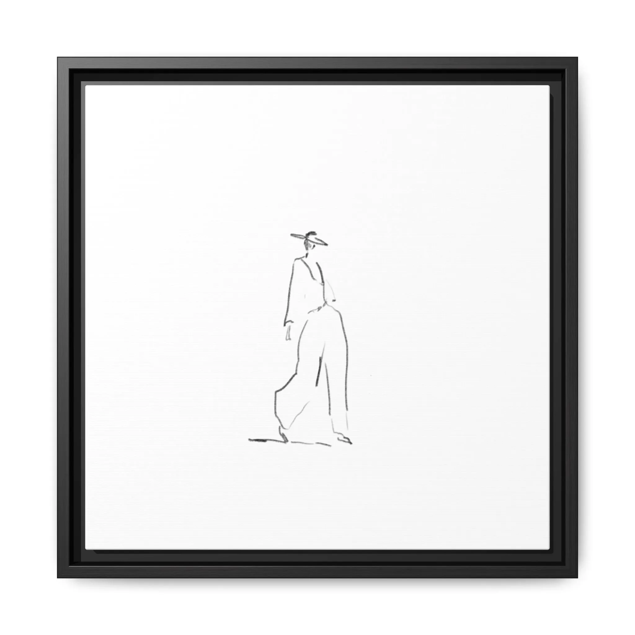 Chic Fashion Illustration Canvas Print - Framed Art Decor