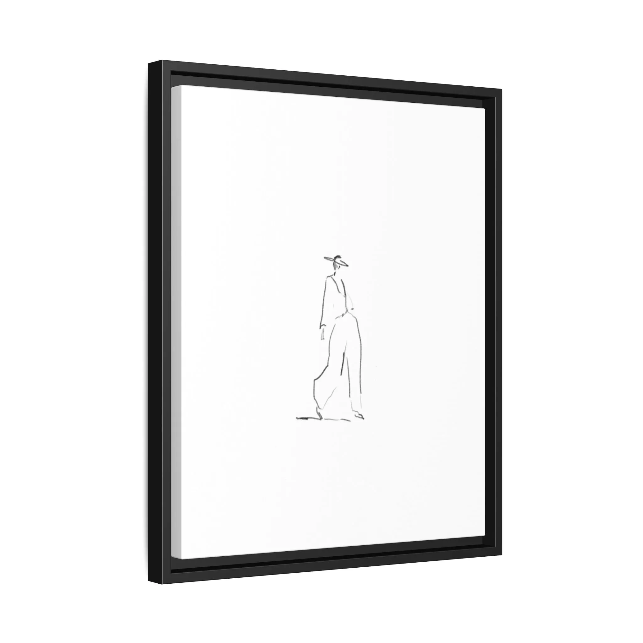 Chic Fashion Illustration Canvas Print - Framed Art Decor