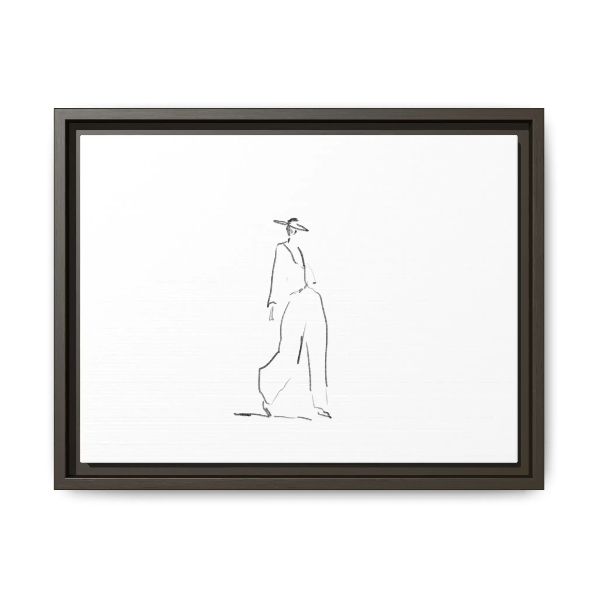 Chic Fashion Illustration Canvas Print - Framed Art Decor