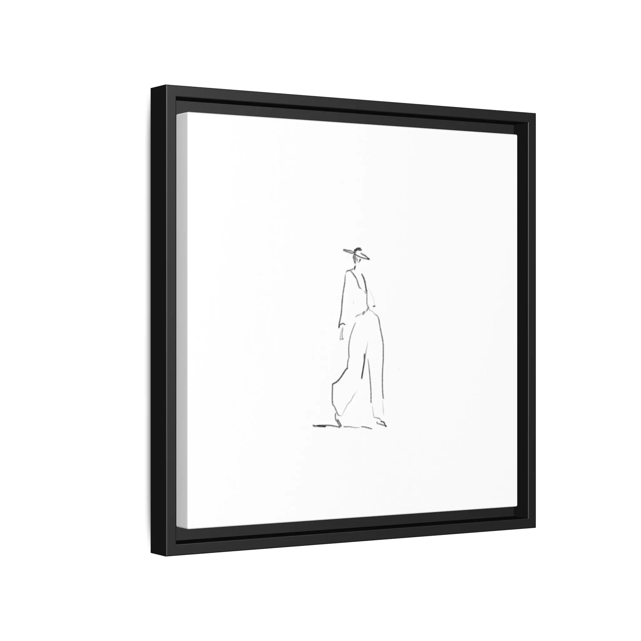 Chic Fashion Illustration Canvas Print - Framed Art Decor