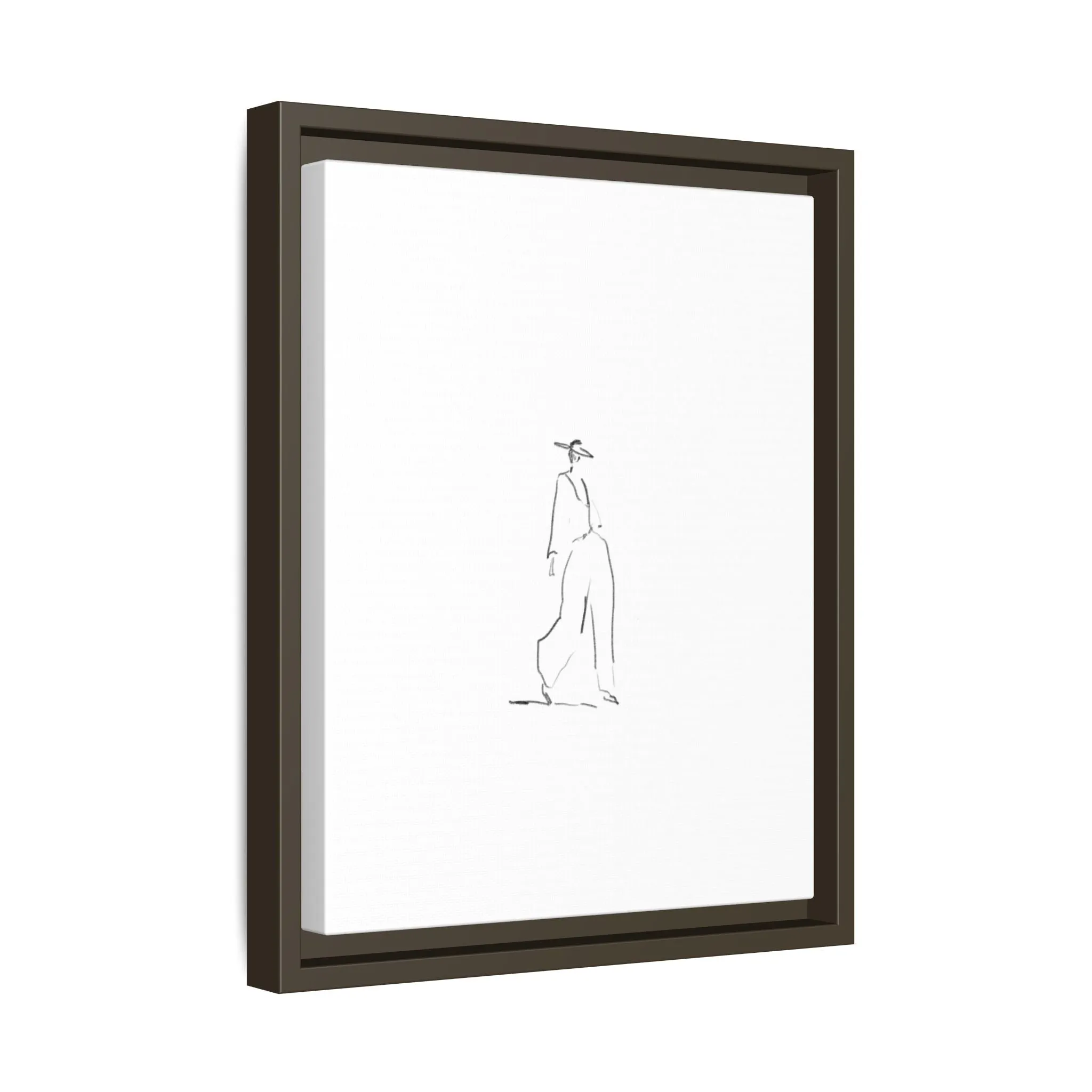 Chic Fashion Illustration Canvas Print - Framed Art Decor