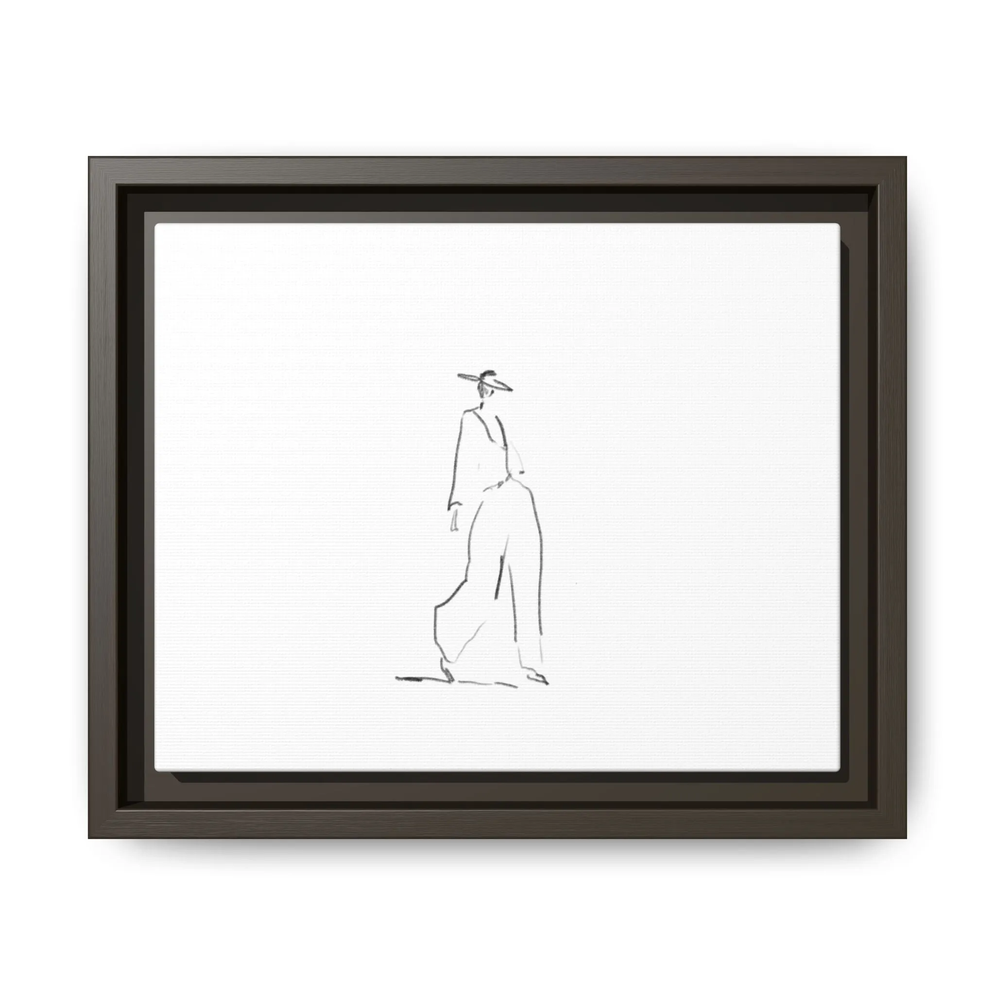 Chic Fashion Illustration Canvas Print - Framed Art Decor
