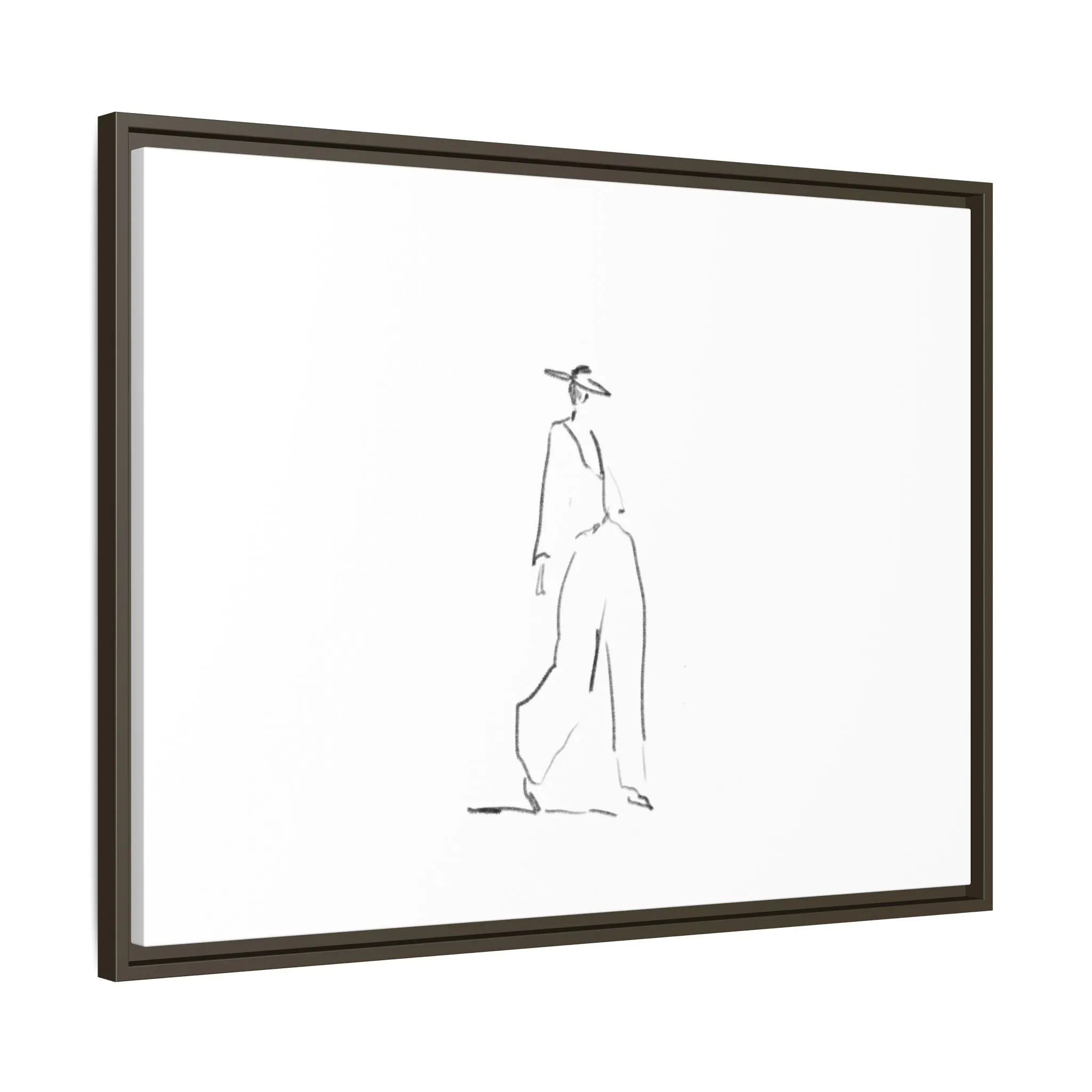 Chic Fashion Illustration Canvas Print - Framed Art Decor