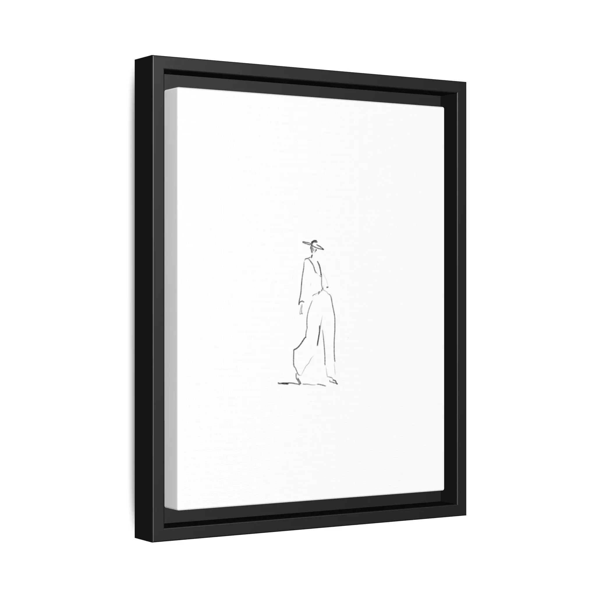Chic Fashion Illustration Canvas Print - Framed Art Decor