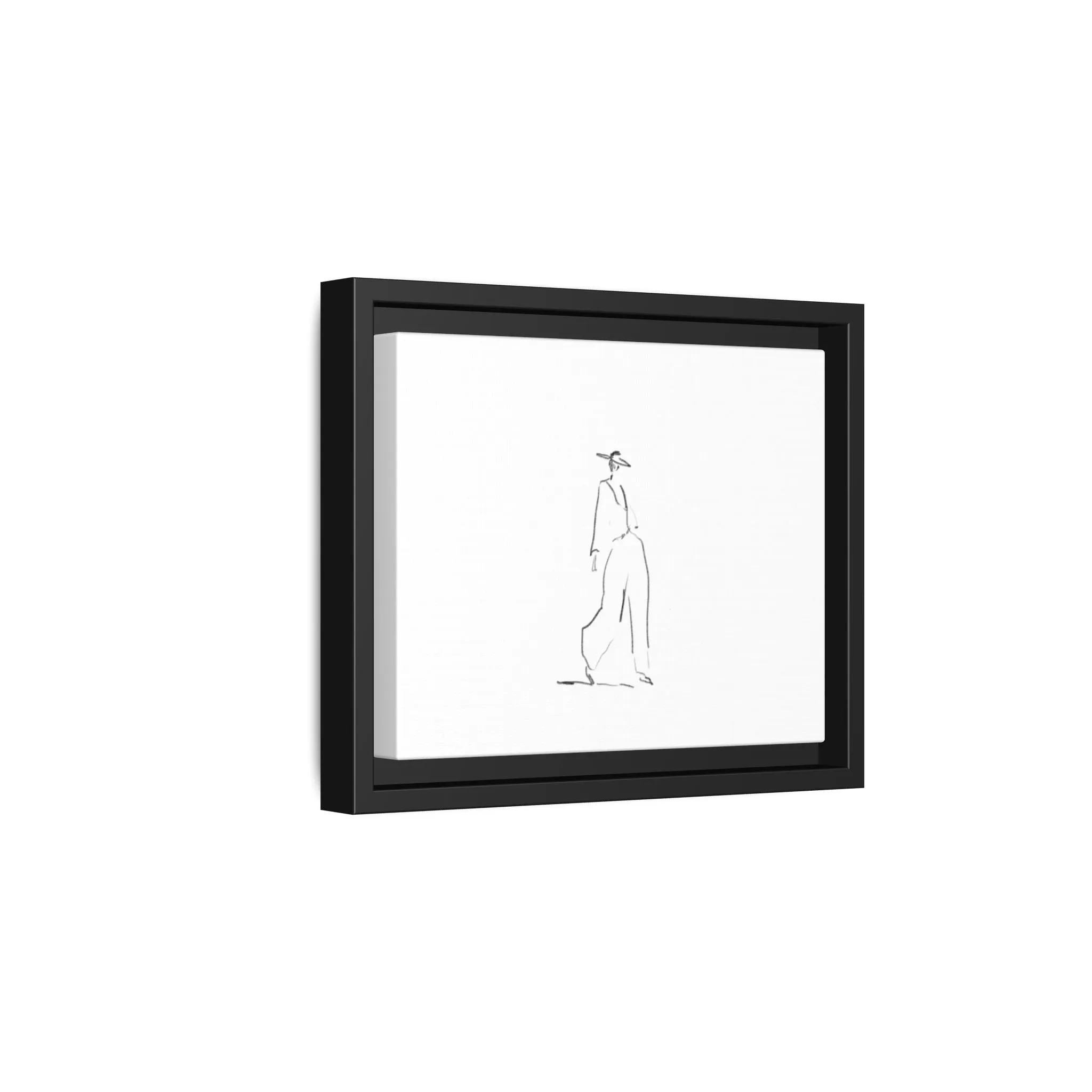 Chic Fashion Illustration Canvas Print - Framed Art Decor