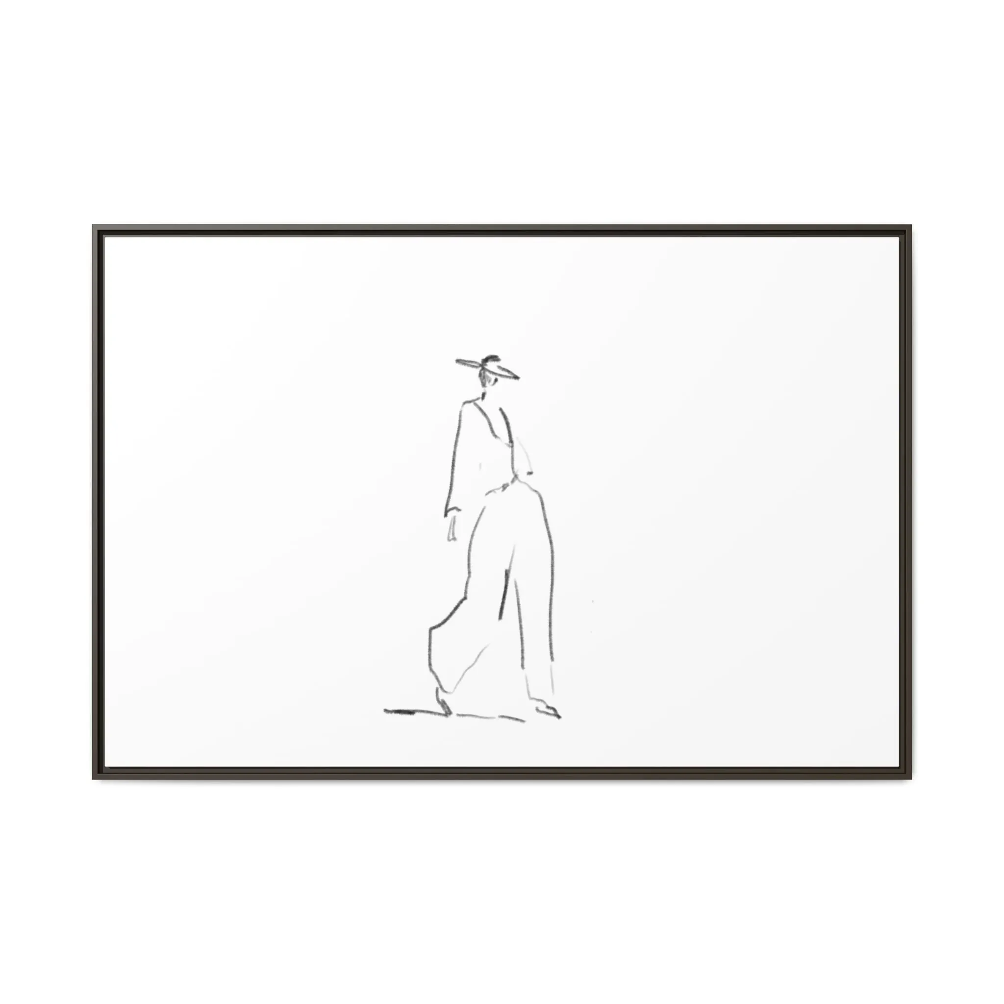 Chic Fashion Illustration Canvas Print - Framed Art Decor