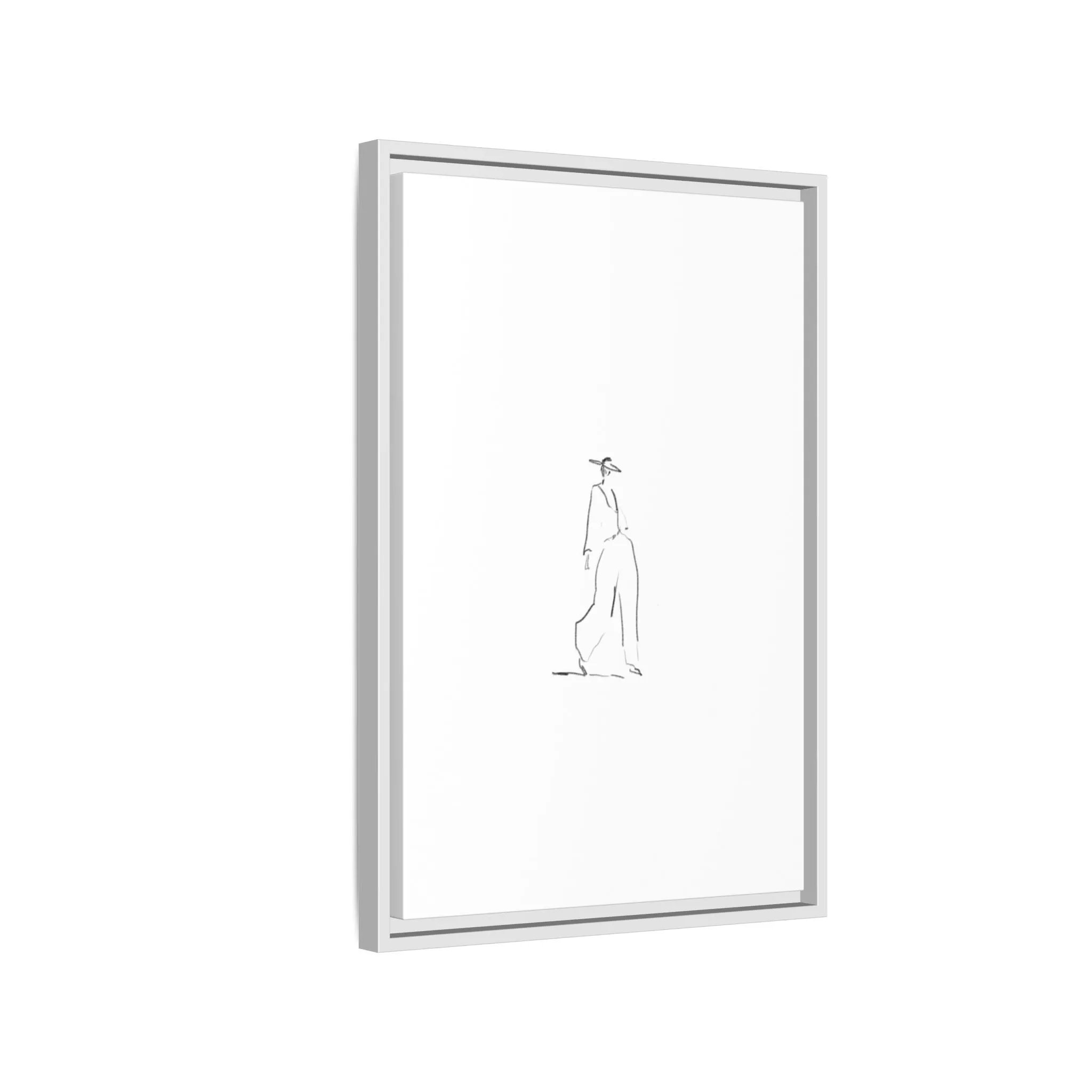 Chic Fashion Illustration Canvas Print - Framed Art Decor